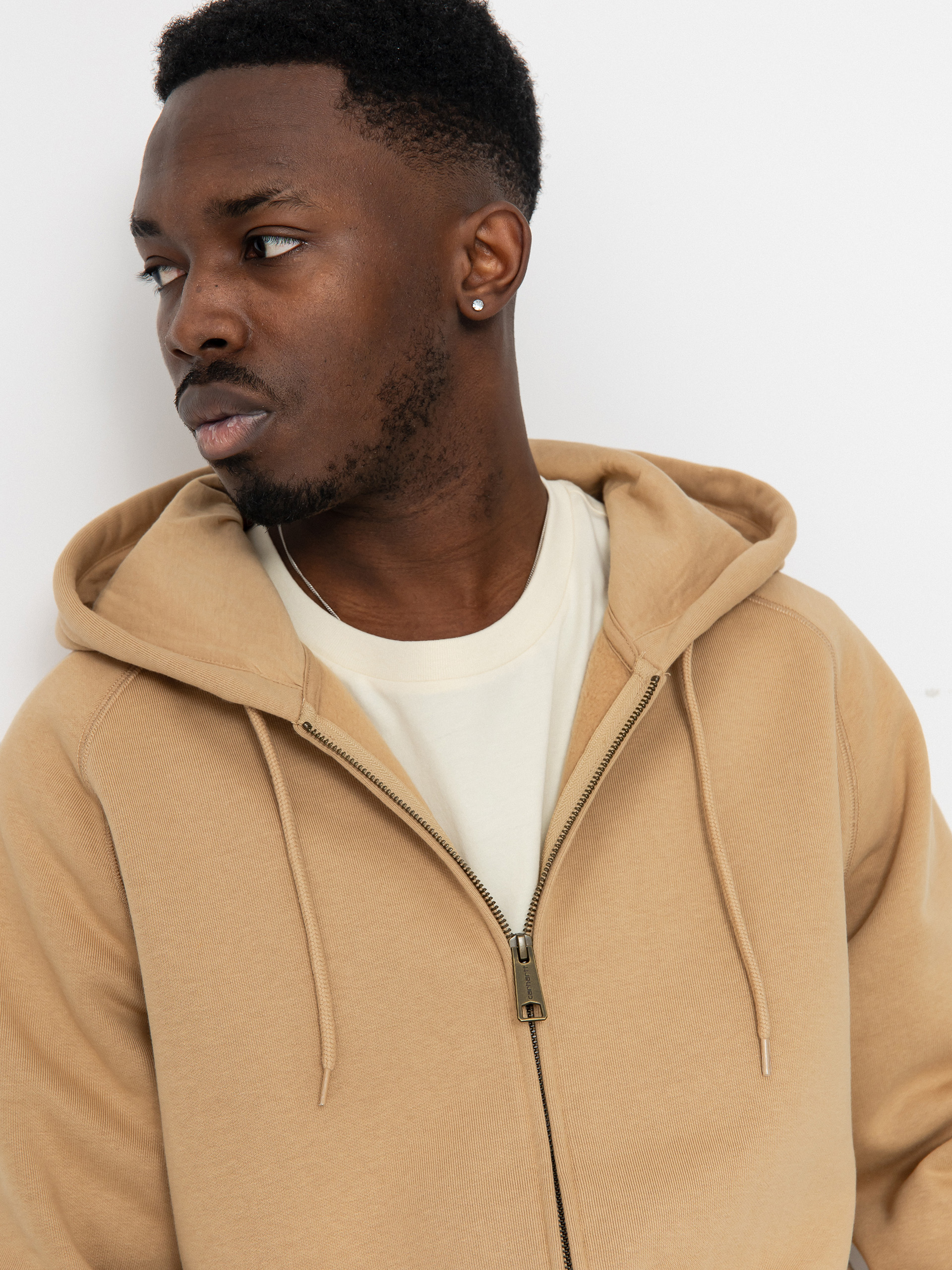 Carhartt WIP Chase ZHD Hoodie - brown (dusty h brown/gold)