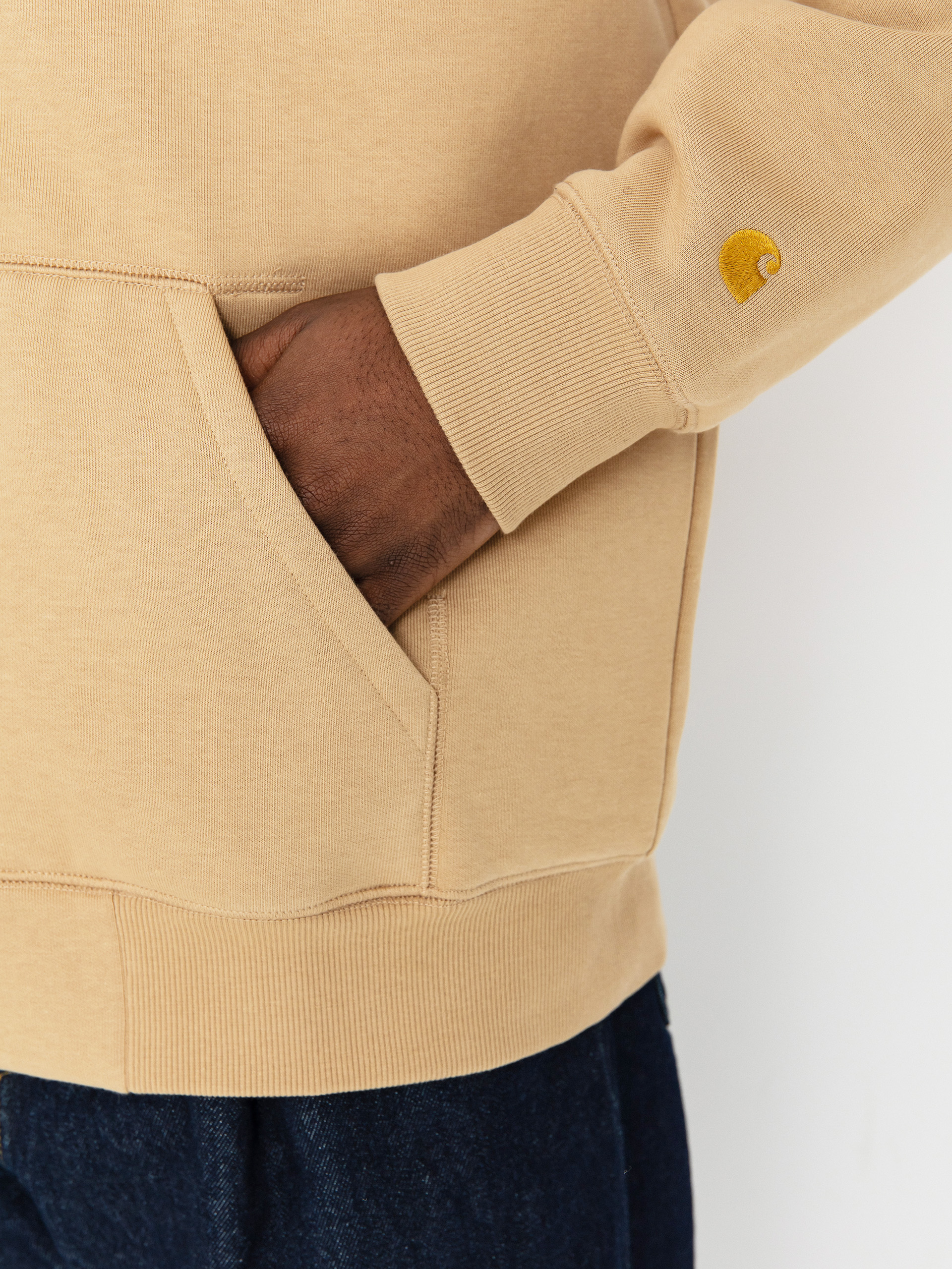 Carhartt WIP Chase ZHD Hoodie - brown (dusty h brown/gold)