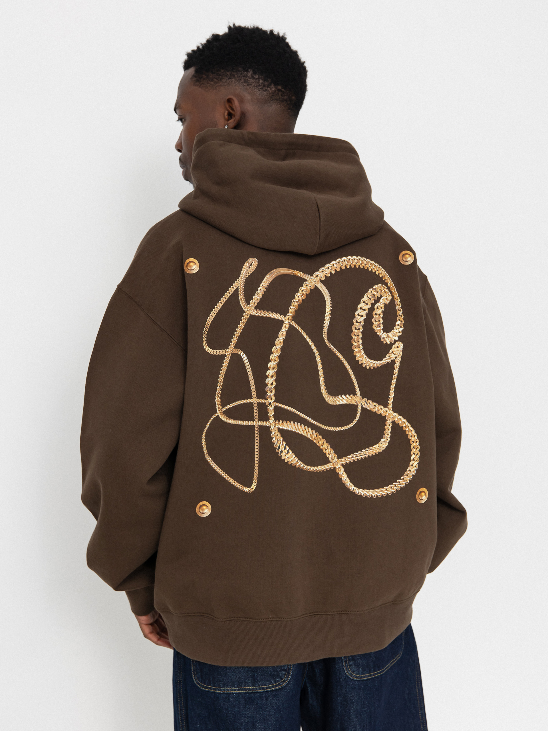 Carhartt WIP Charm Link HD Hoodie - brown (liberica/gold)