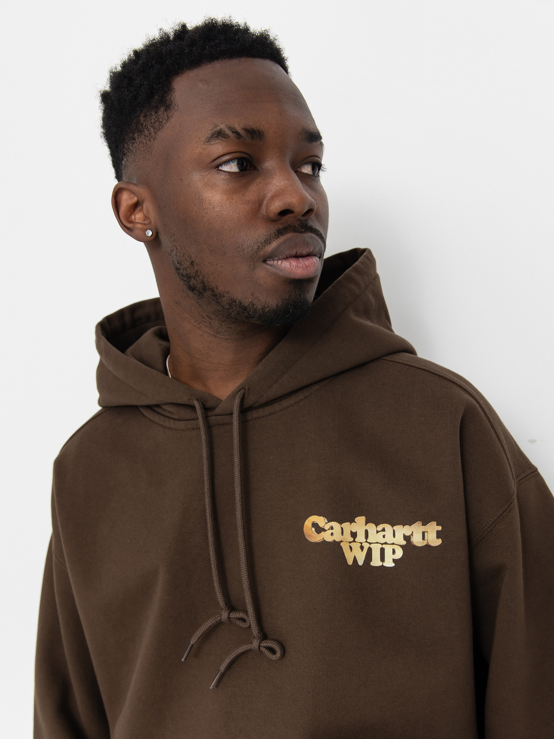 (美品）Gypsohila Heart Hoodie ブラウン Carhartt WIP Charm Link HD Hoodie - brown (liberica/gold)