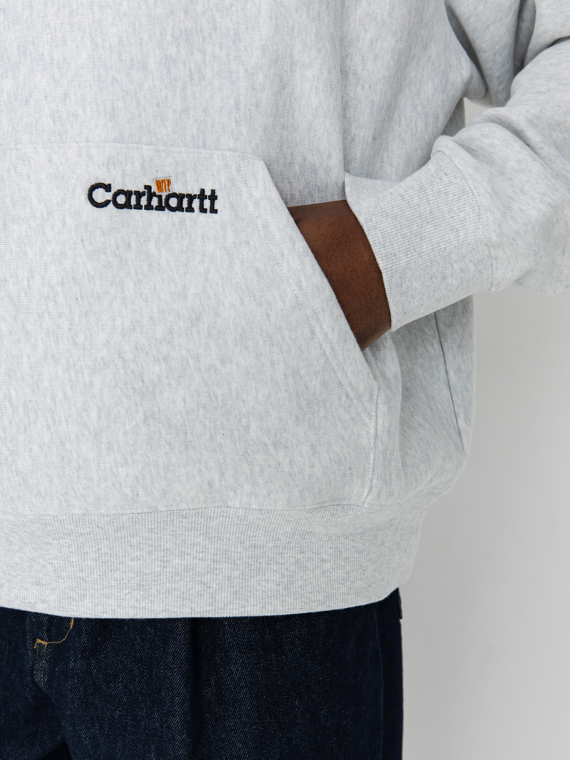 Carhartt WIP Label Script HD Hoodie (ash heather)