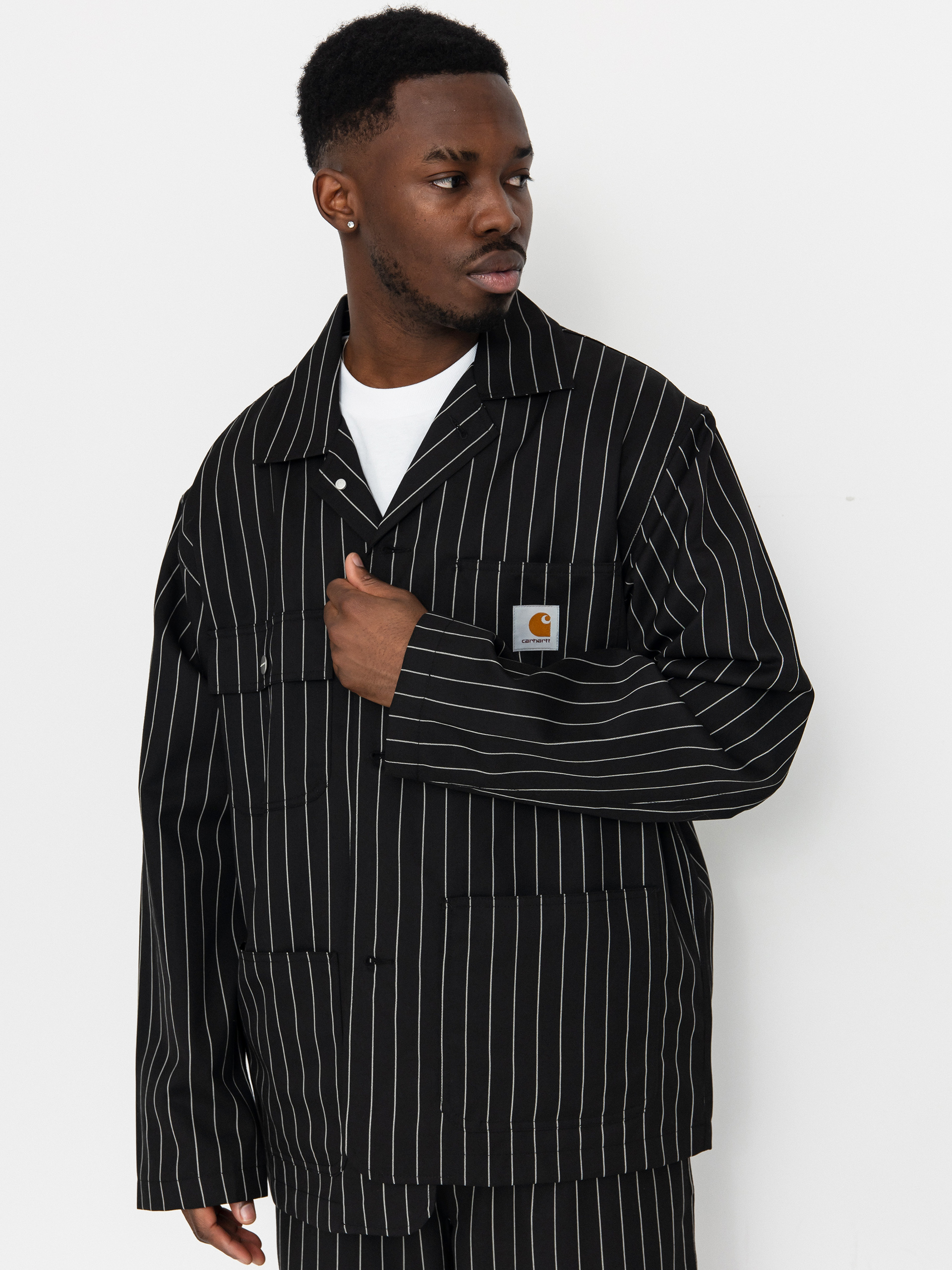 Carhartt WIP Jacke Seaton Blazer (seaton stripe black)