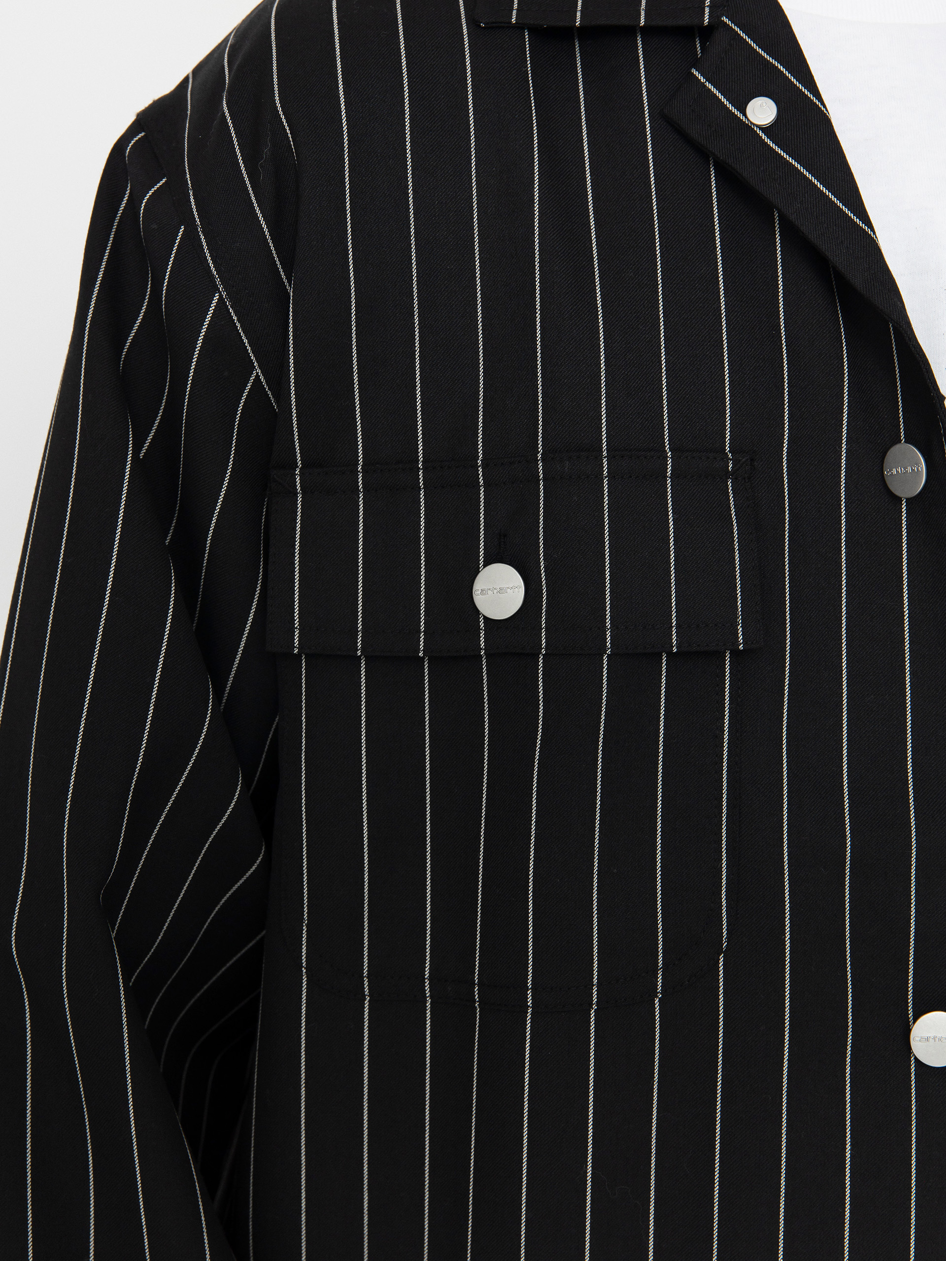 Carhartt WIP Jacket Seaton Blazer - black (seaton stripe black) Carhartt WIP Jacket Seaton Blazer - black (seaton stripe black)
