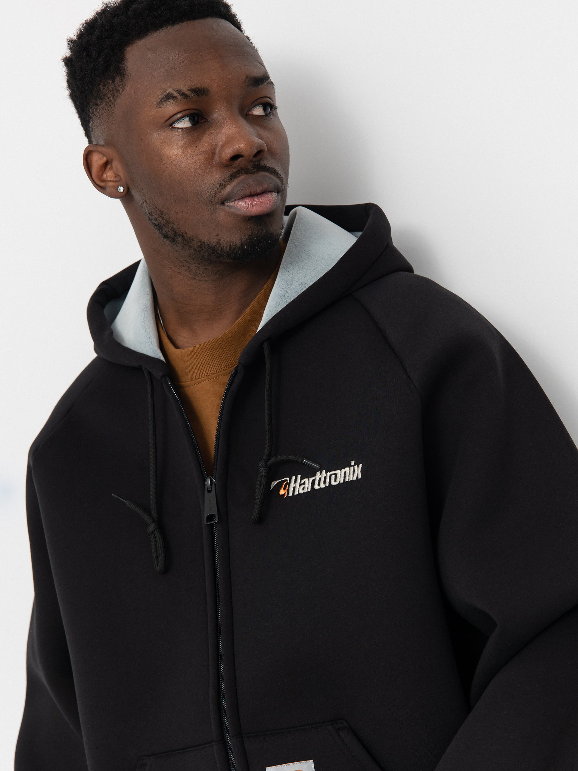 Carhartt WIP Jacket Harttronix Car Lux - black (black/grey heather)