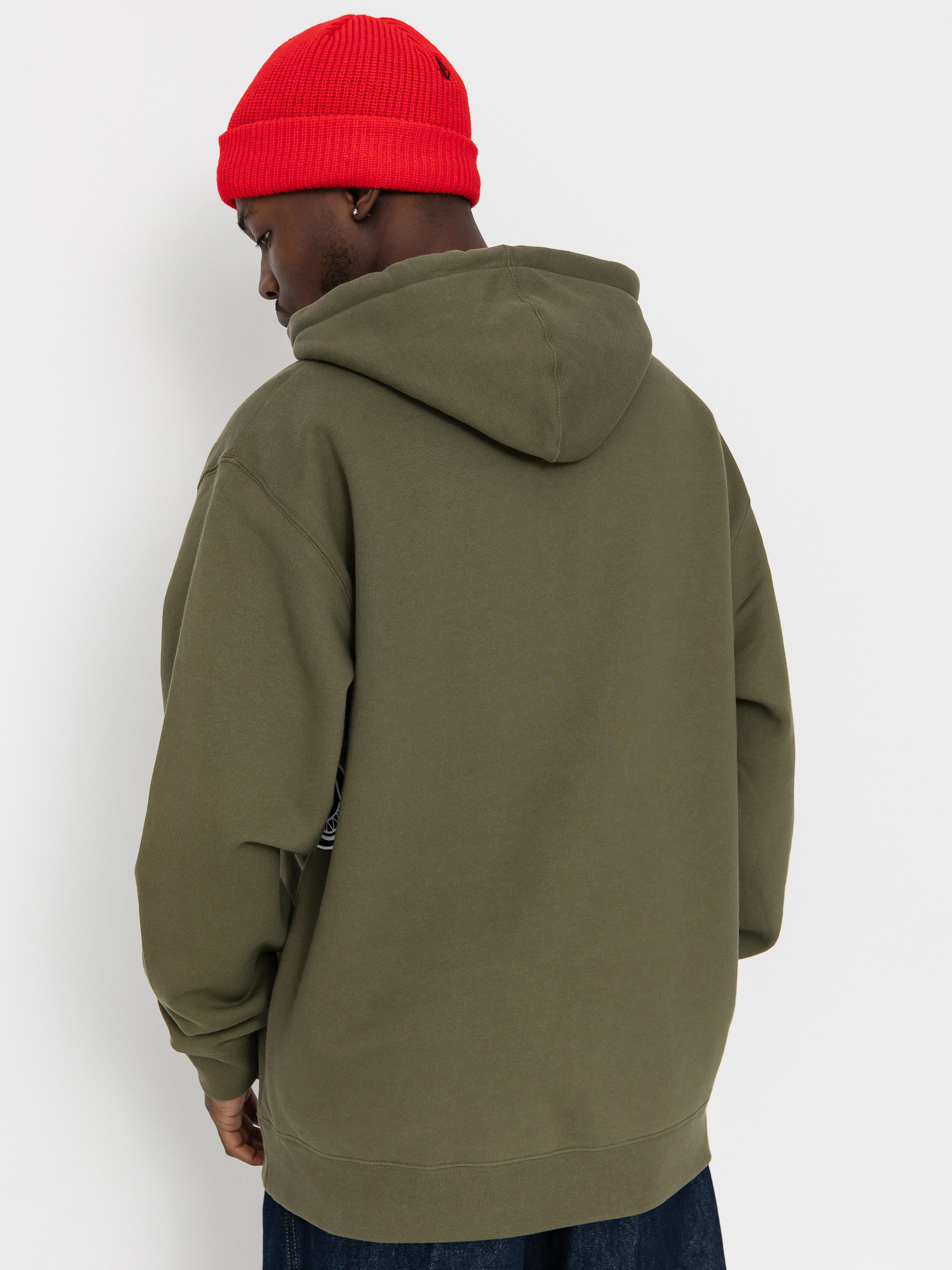 Spitfire Venom HD Hoodie (army green/red)