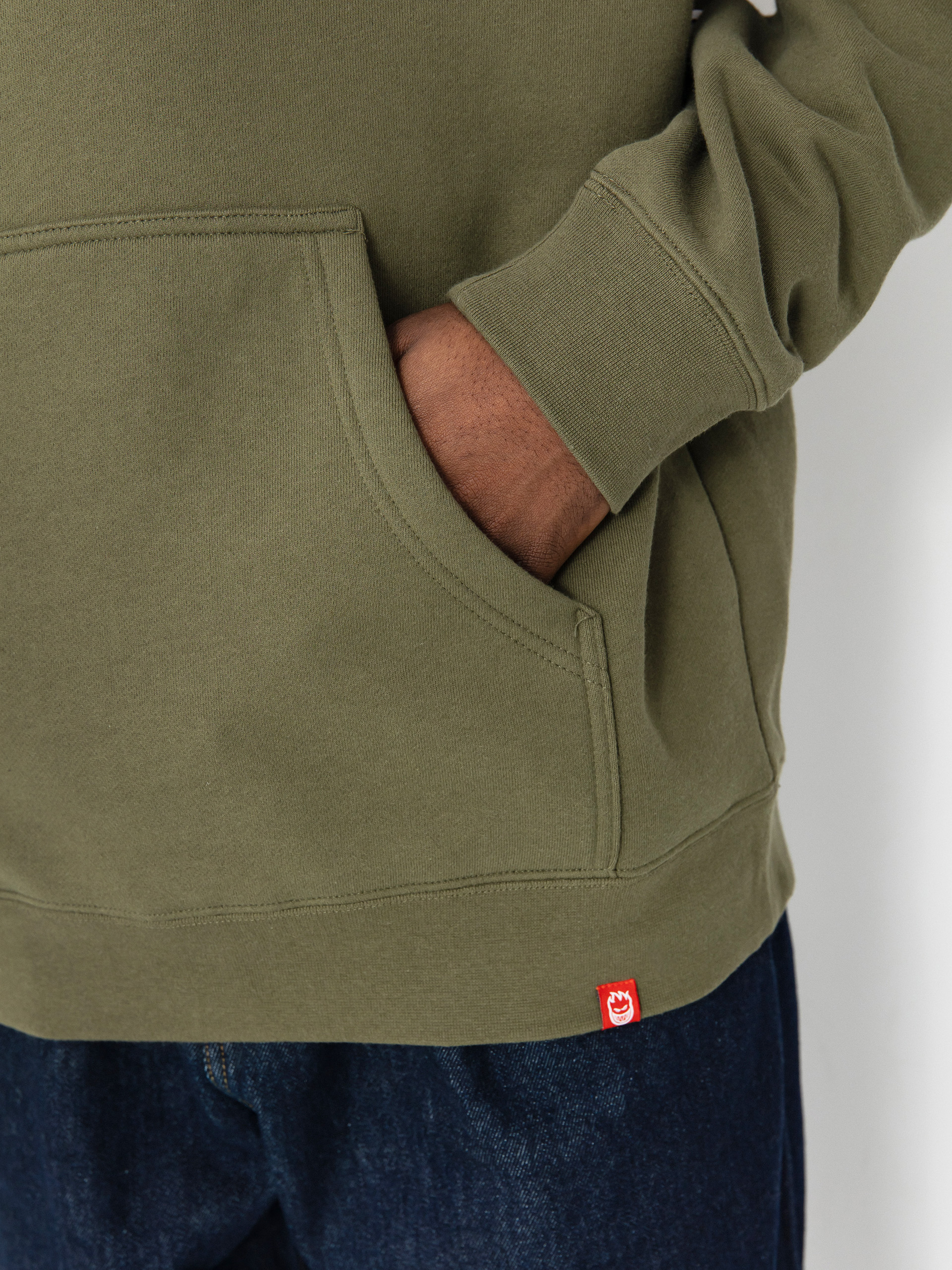 Spitfire Venom HD Hoodie (army green/red)