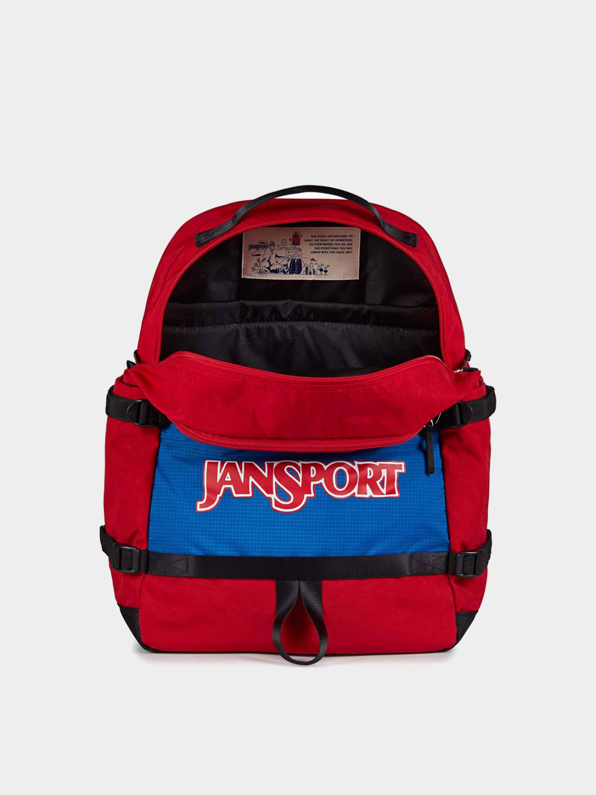 JanSport Backpack Small Seattle Pack (red tape)