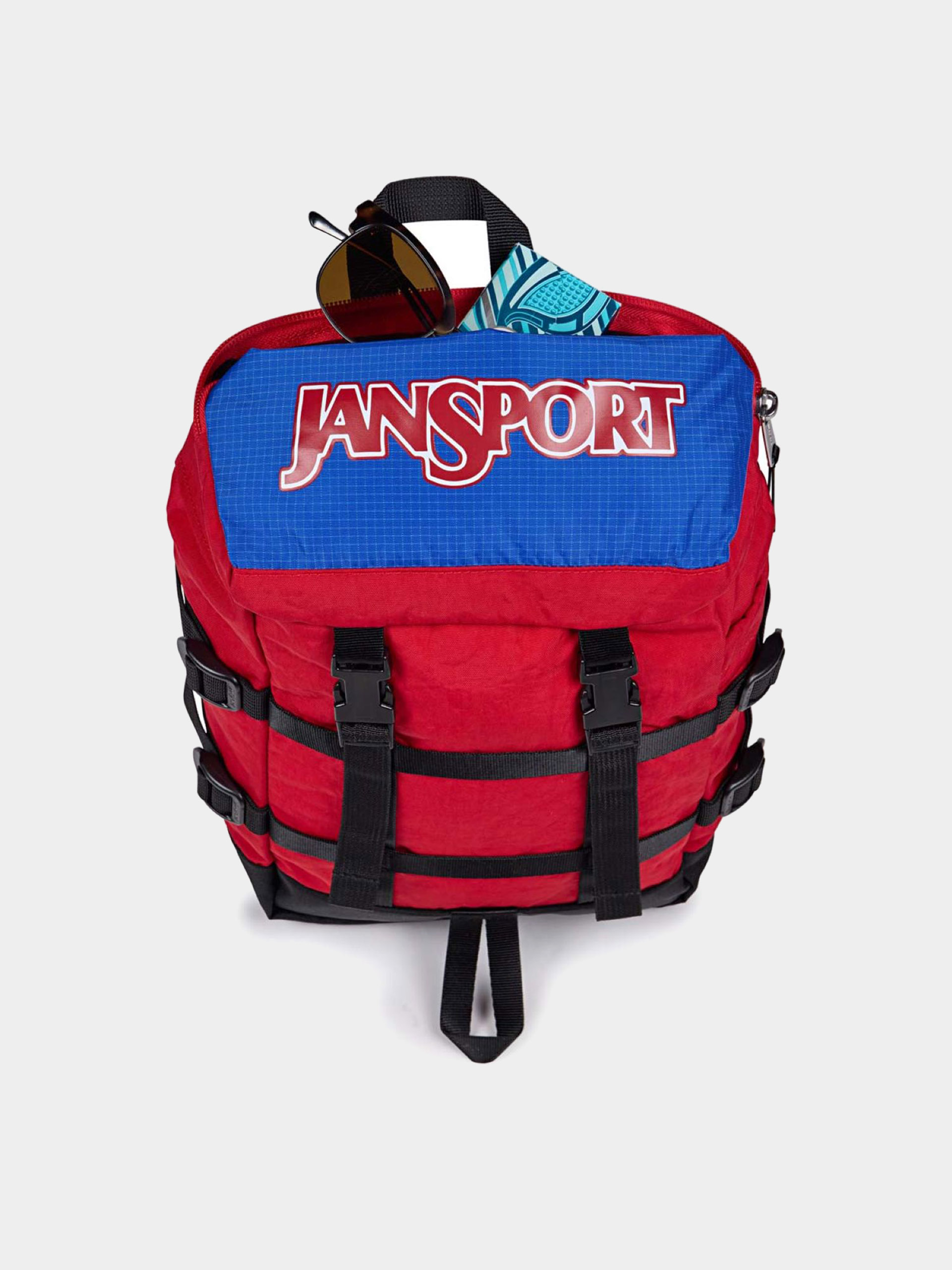 JanSport Backpack Mini Skip Pack (red tape)