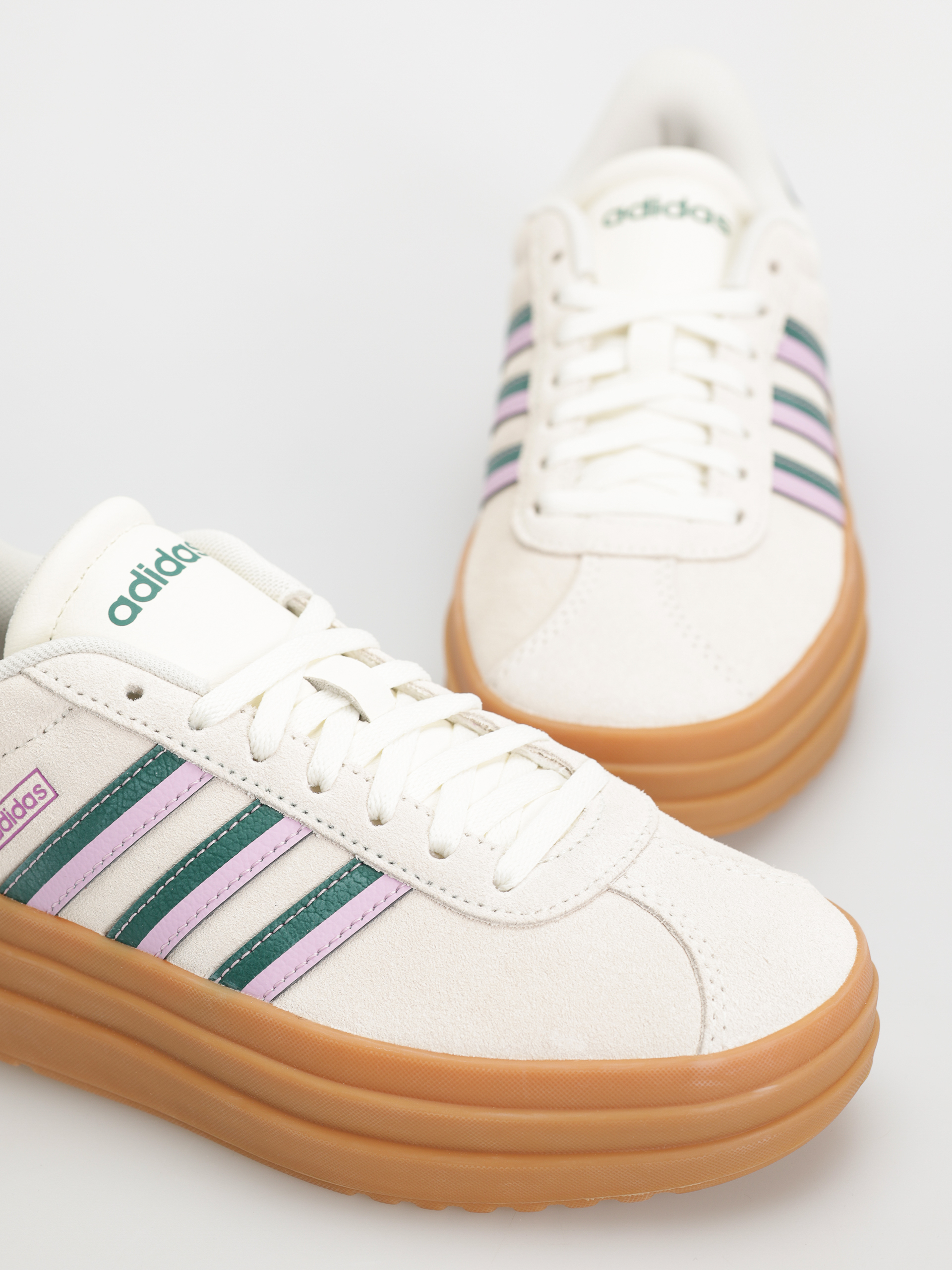 adidas Vl Court Bold Wmn Shoes (owhite/cgreen/blilil)