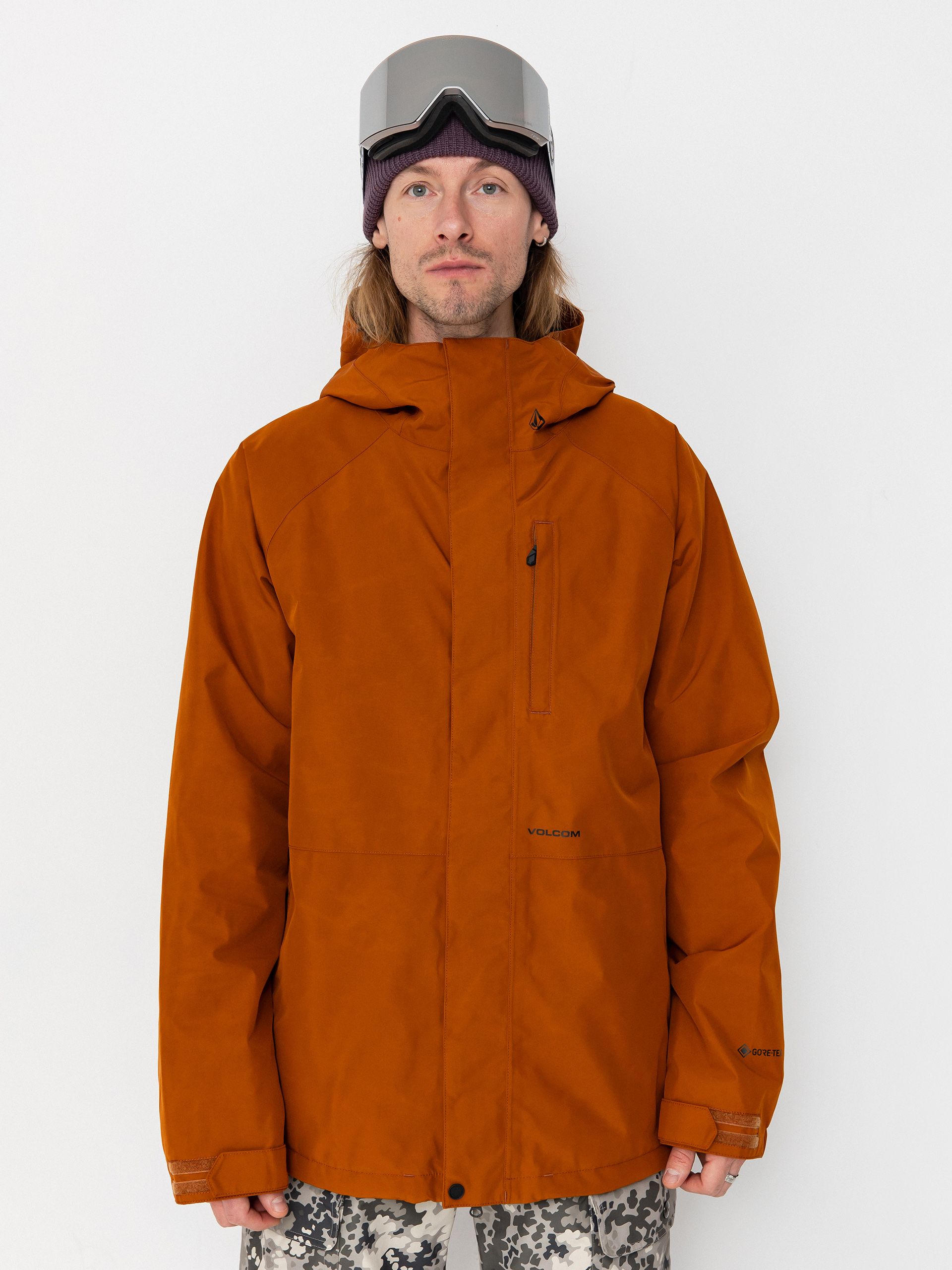 Mens Longo Gore-Tex Jacket - Bright Yellow | Volcom Japan