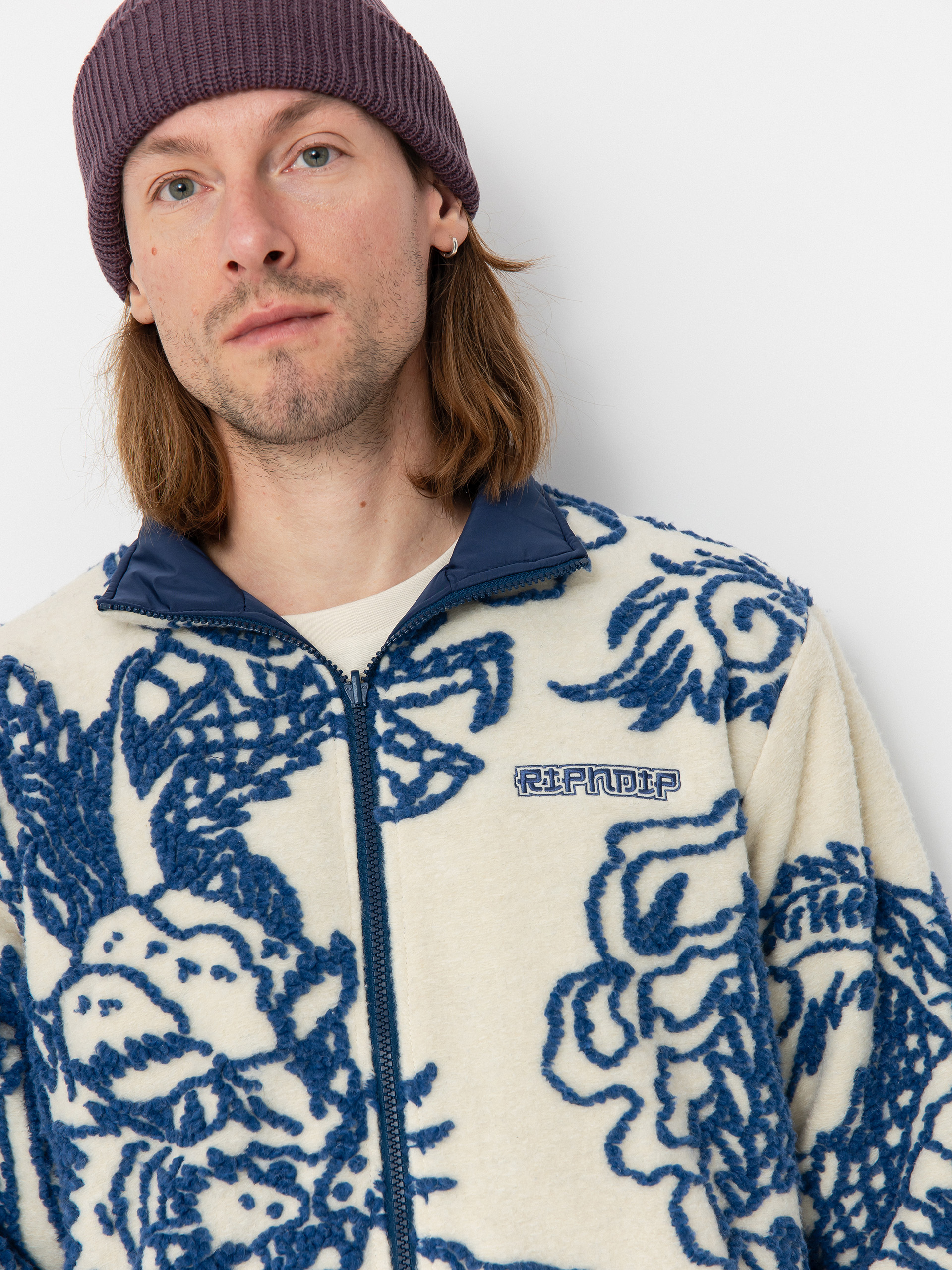 RipNDip Jacket Haku Reversible (off white/navy)