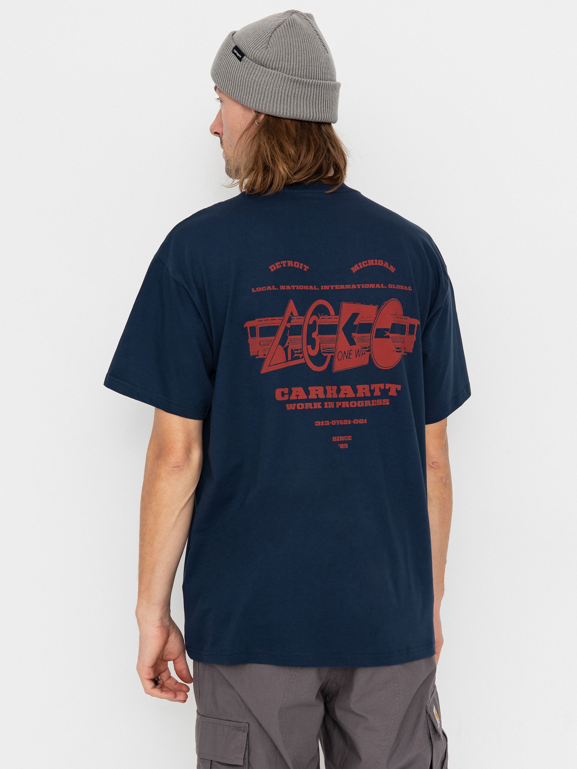 Carhartt WIP T-Shirt Runaway (blue/vermillion)