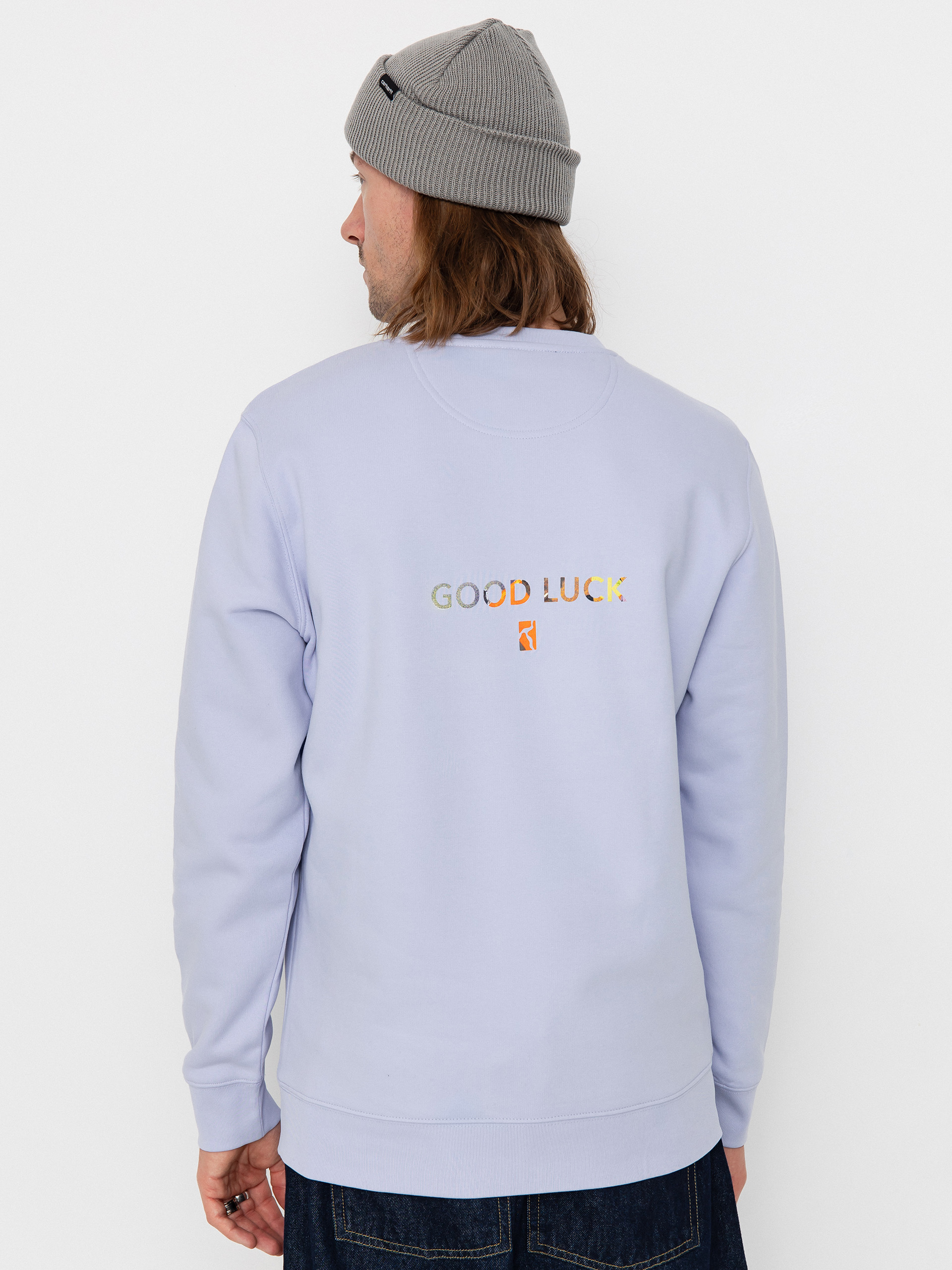 Poetic Collective Good Luck Crewneck Sweatshirt (purple)