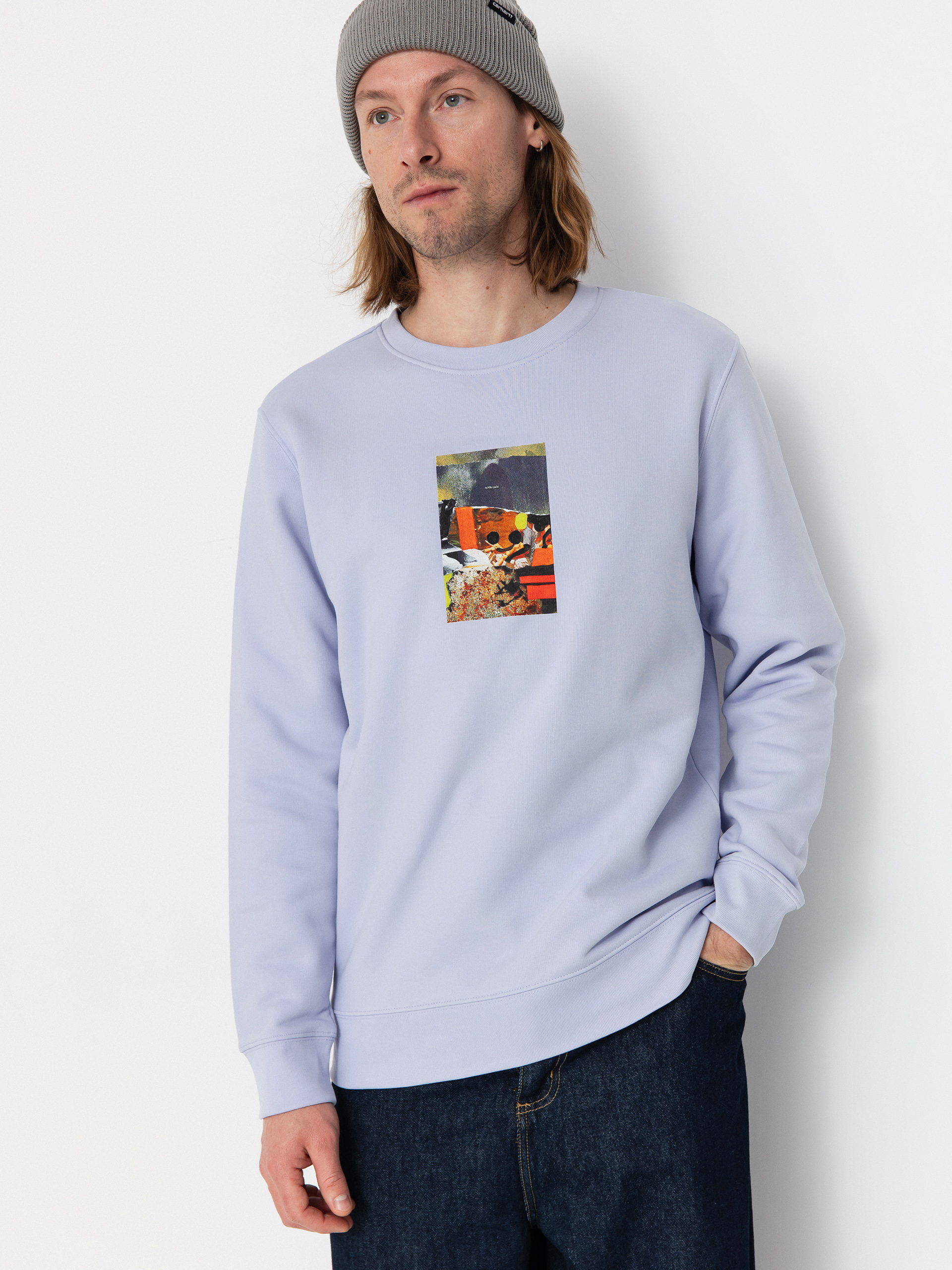 Poetic Collective Good Luck Crewneck Sweatshirt (purple)