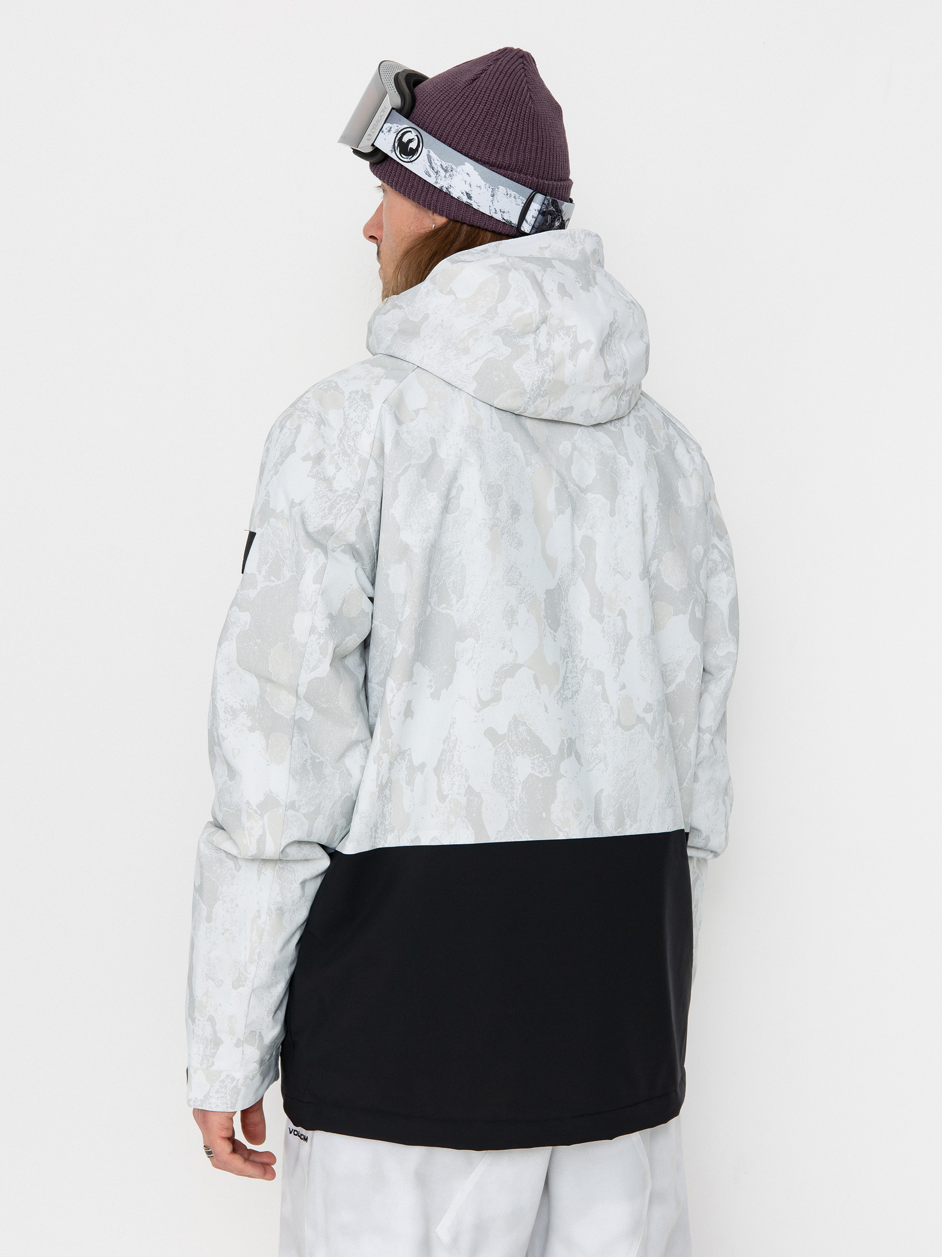 Mens Quiksilver Snowboard jacket Mission Printed Block (nature zoom birch)