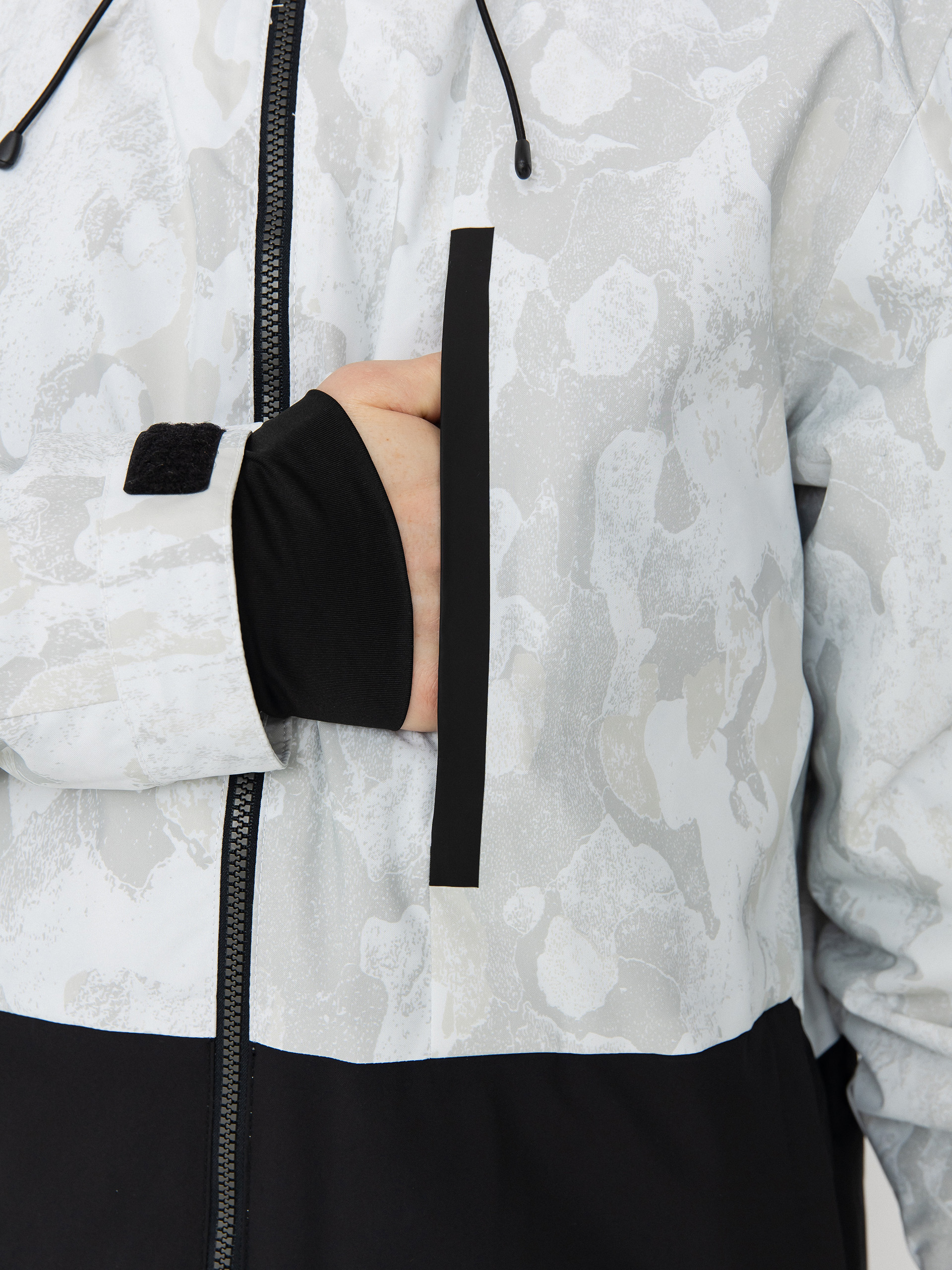 Mens Quiksilver Snowboard jacket Mission Printed Block (nature zoom birch)