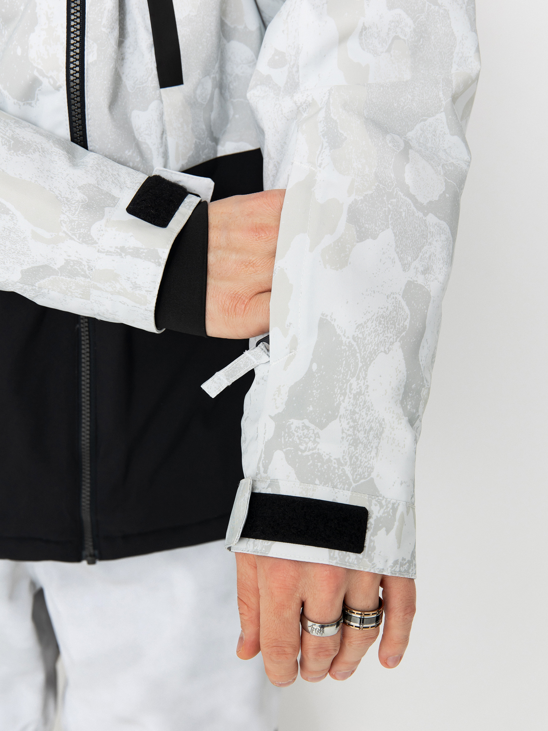 Mens Quiksilver Snowboard jacket Mission Printed Block (nature zoom birch)