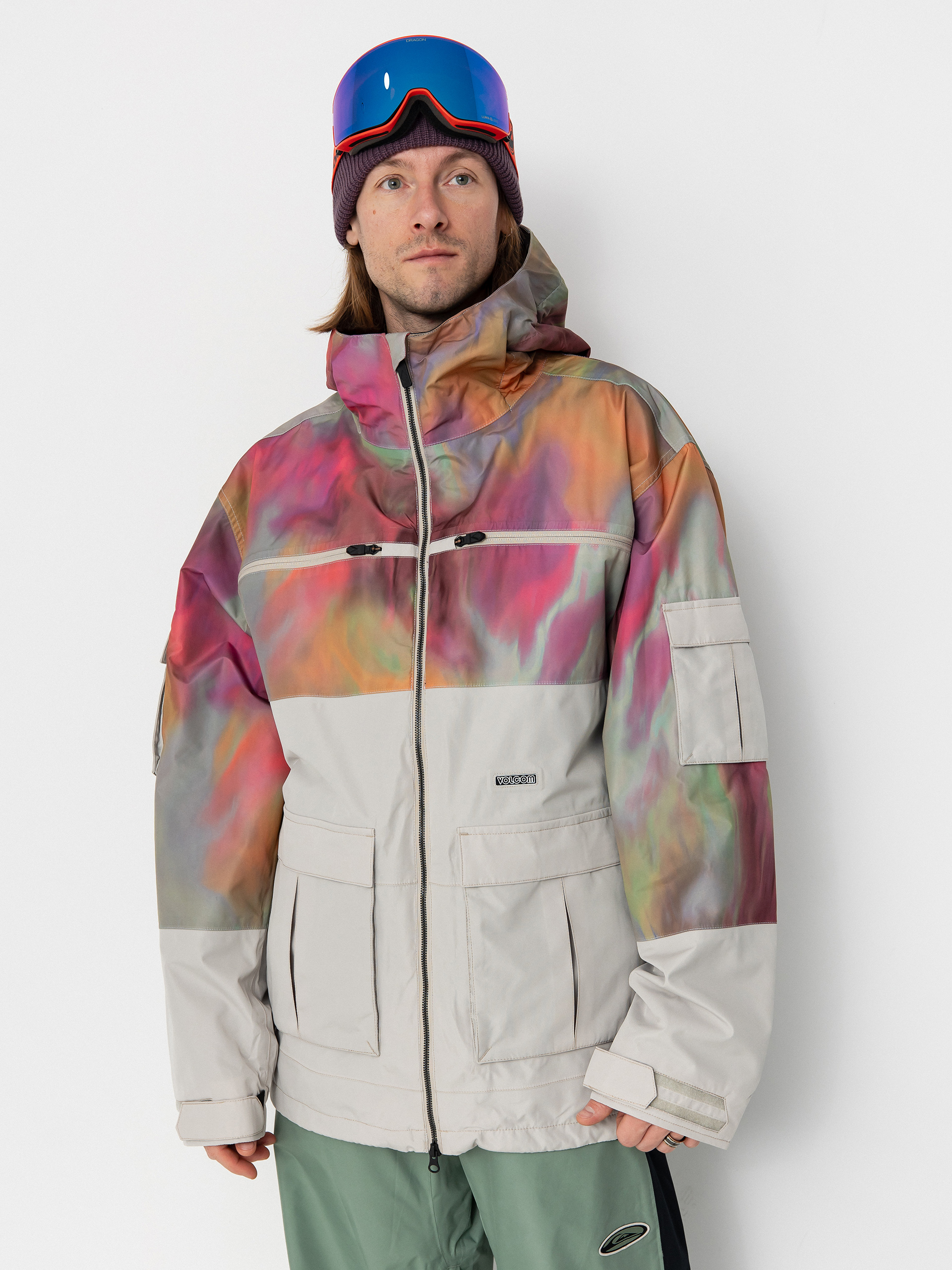 Mens Volcom Snowboard jacket Nightbreaker 20K (grey)