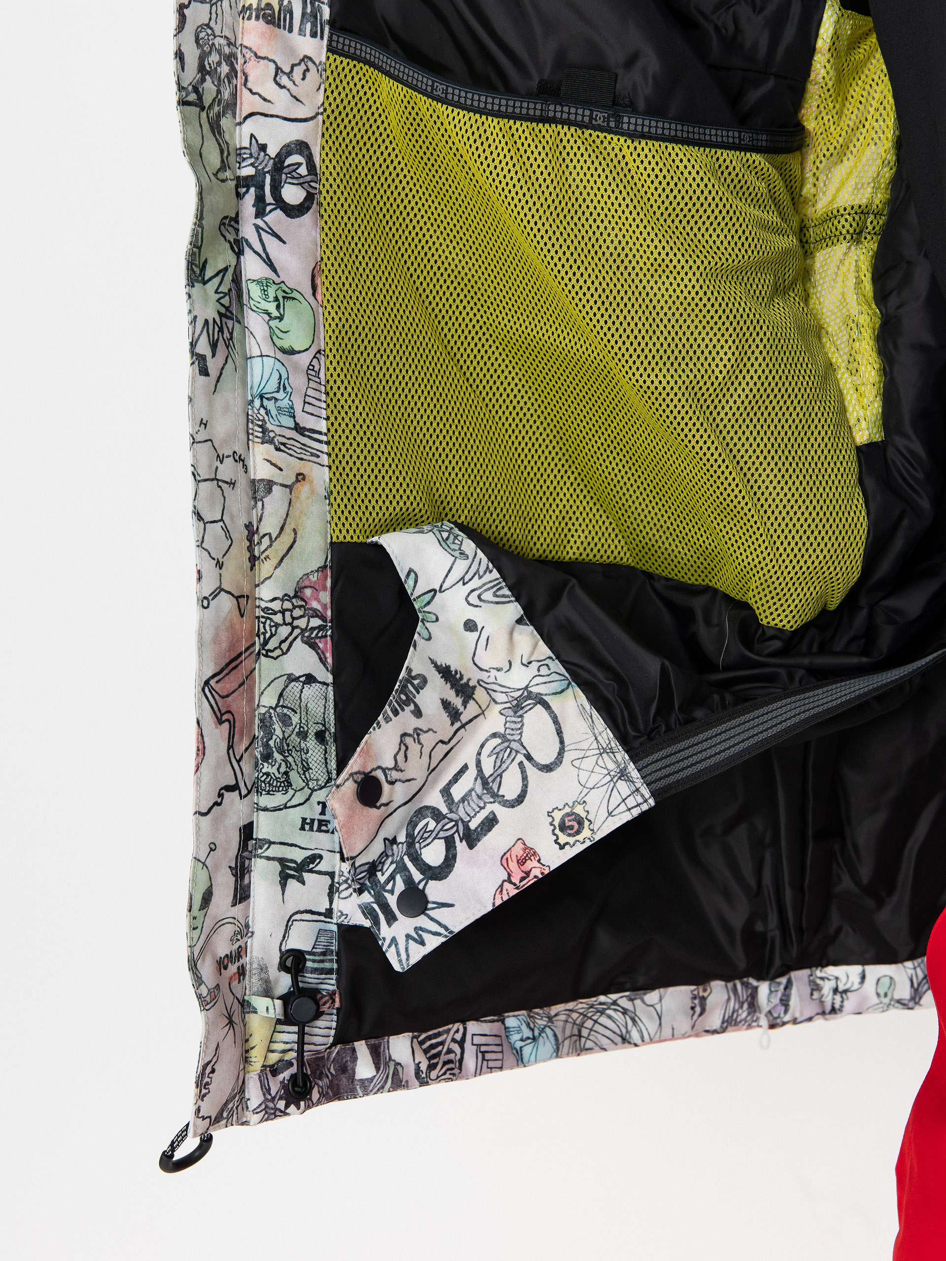 Mens DC Snowboard jacket Basis Print (vision quest)