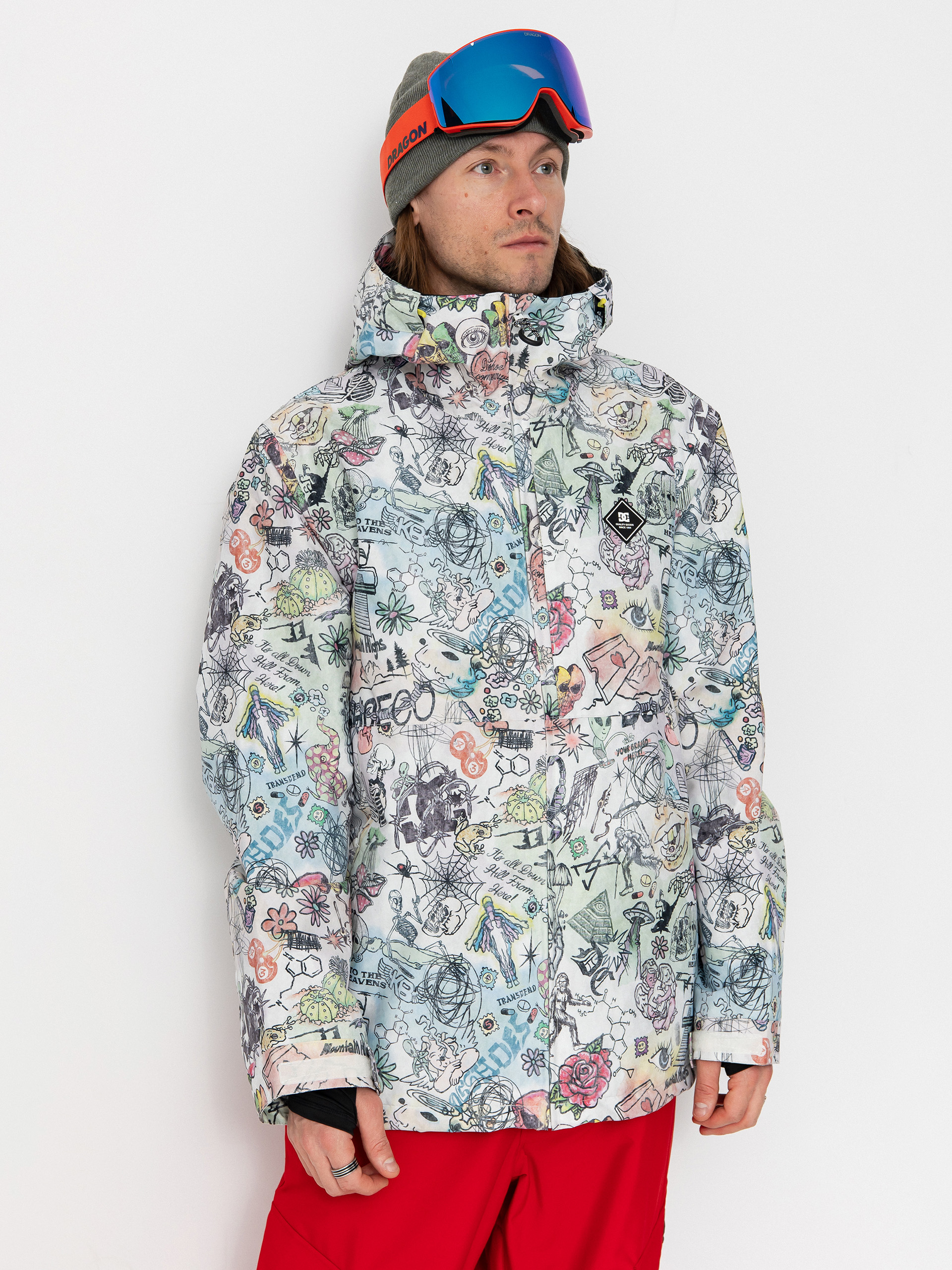 Mens DC Snowboard jacket Basis Print (vision quest)