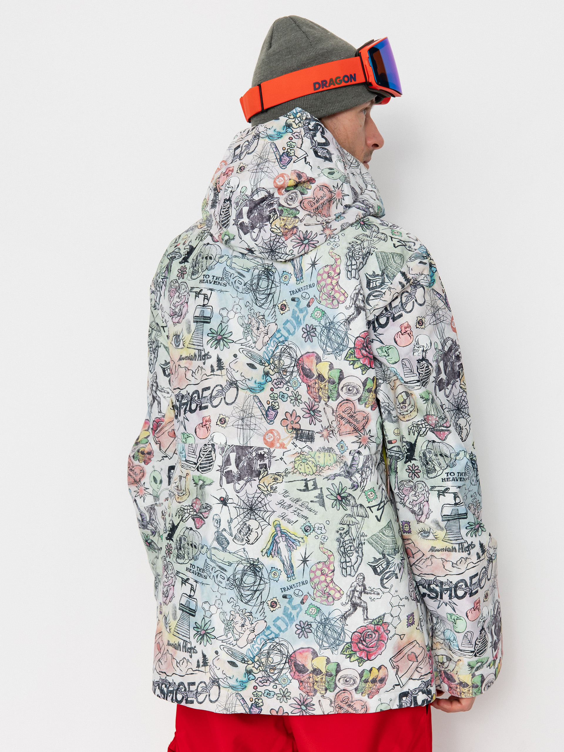 Mens DC Snowboard jacket Basis Print (vision quest)