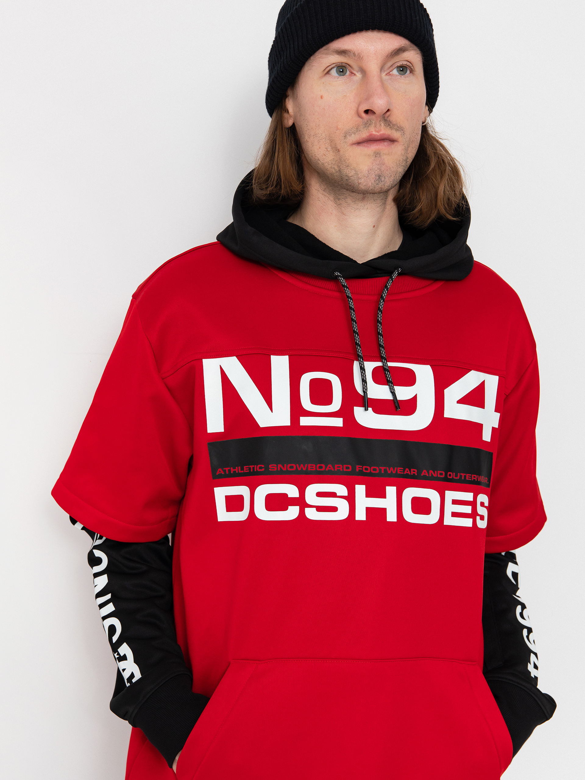 Mens DC Dryden Active sweatshirt (barbados cherry)