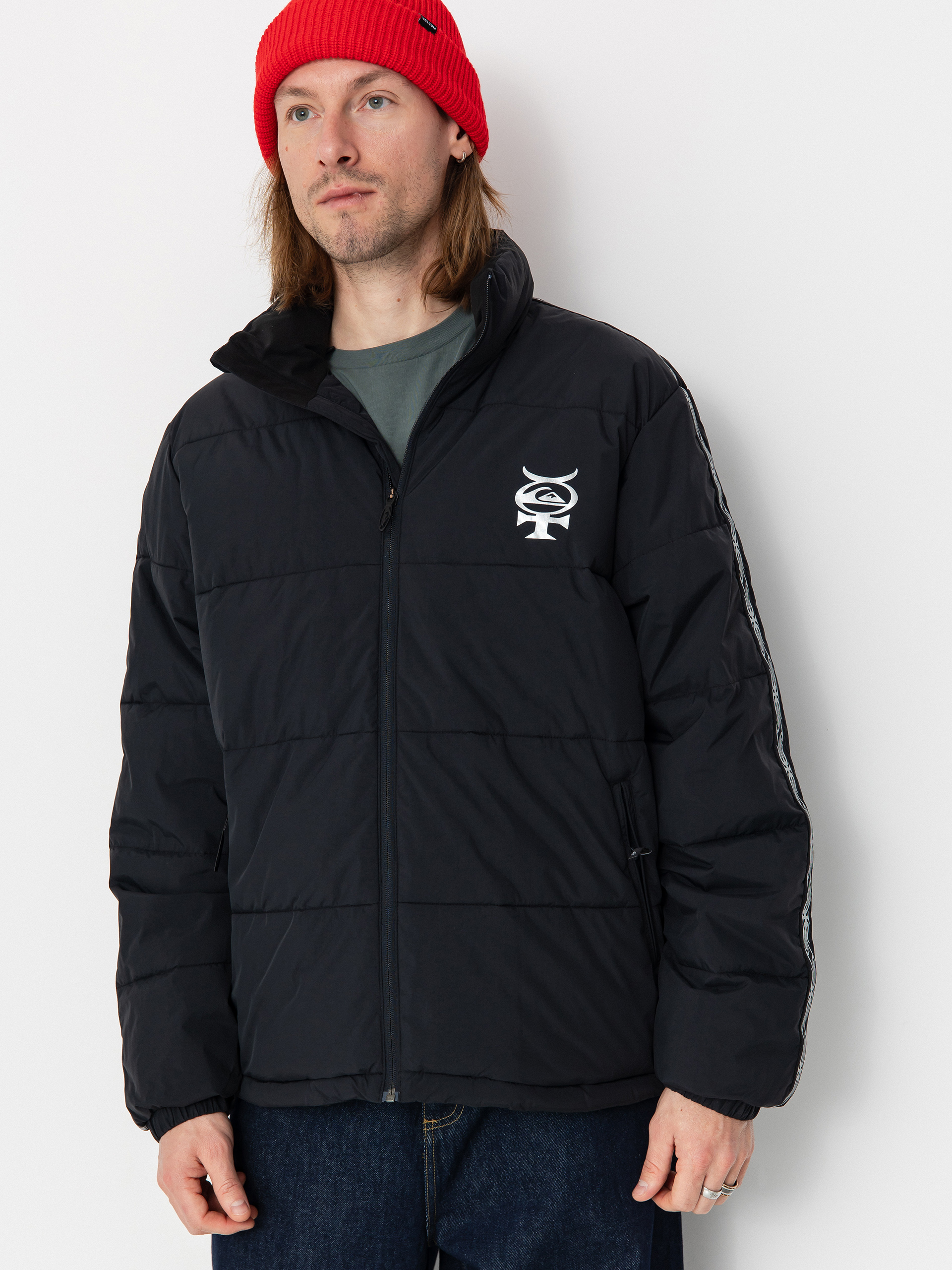 Quiksilver Snowboard Jacke Puff The Dragon Schwarz (true black)