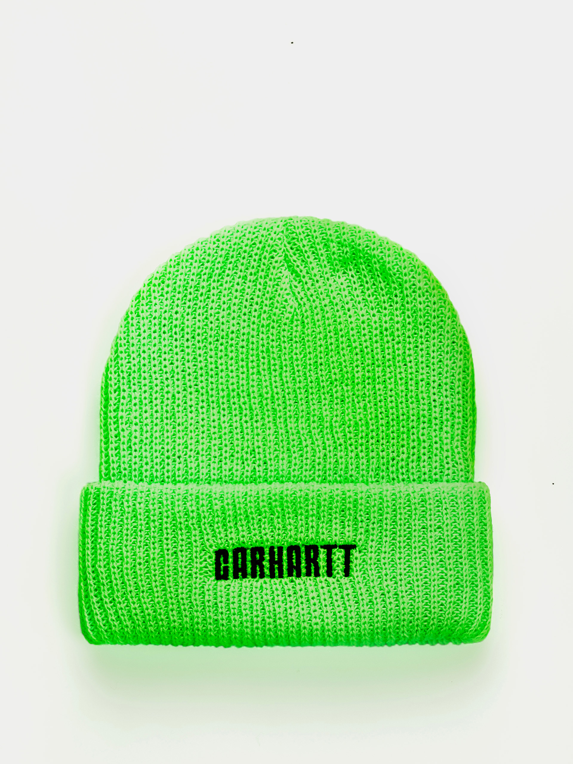 Carhartt WIP Beanie Industry (lumo green/black)