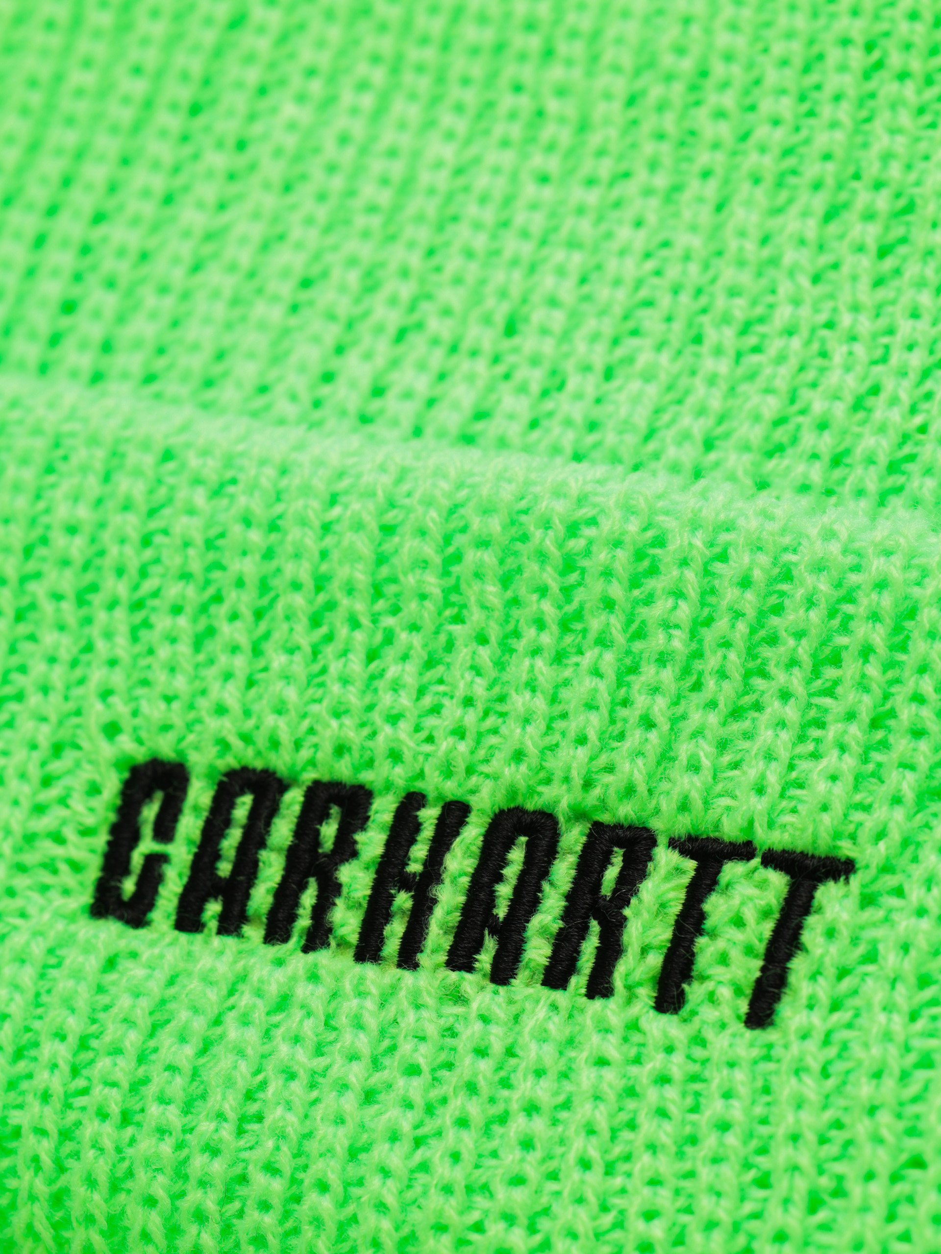 Carhartt WIP Beanie Industry (lumo green/black)