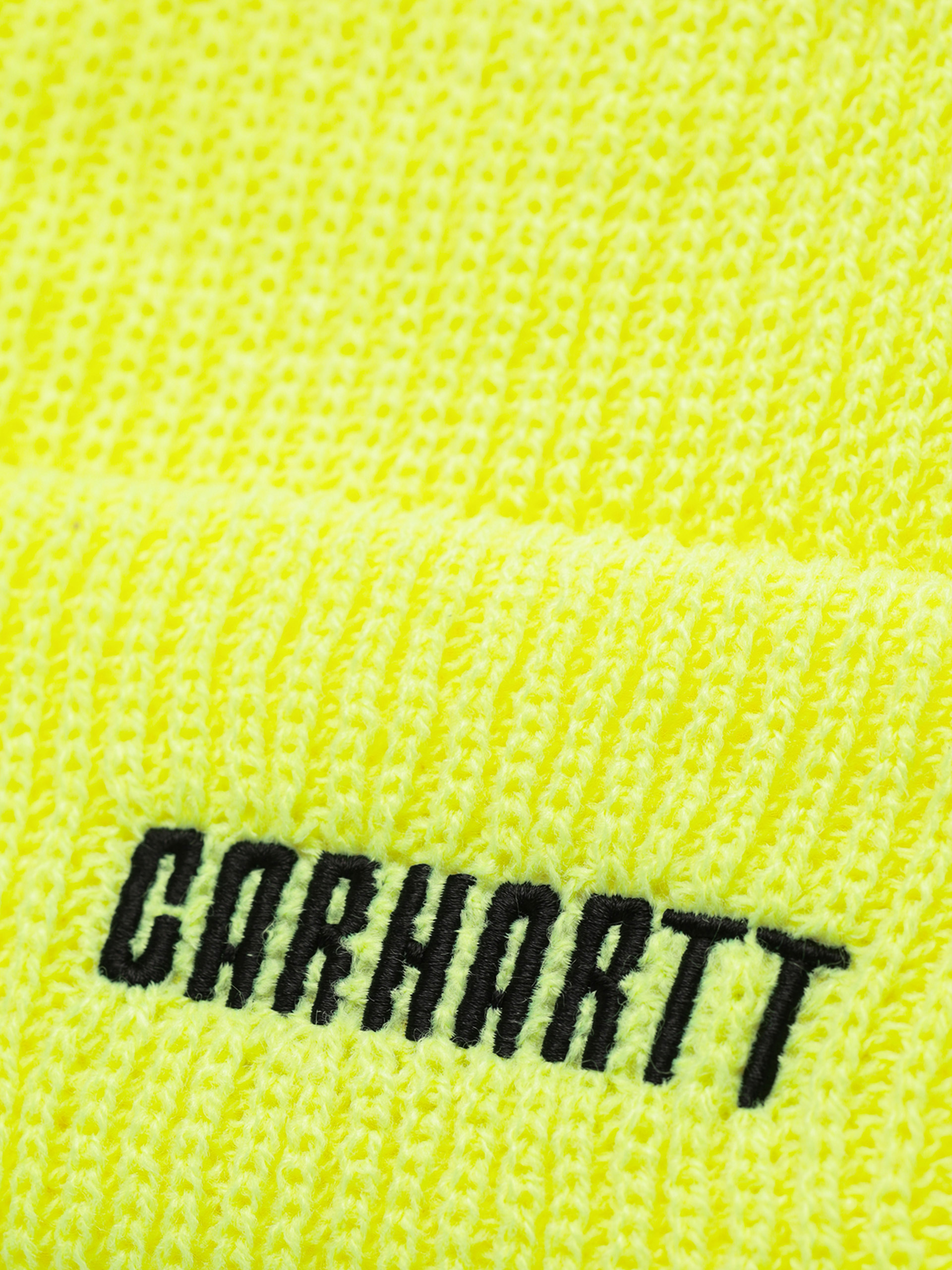 Carhartt WIP Beanie Industry (lumo yellow/black)