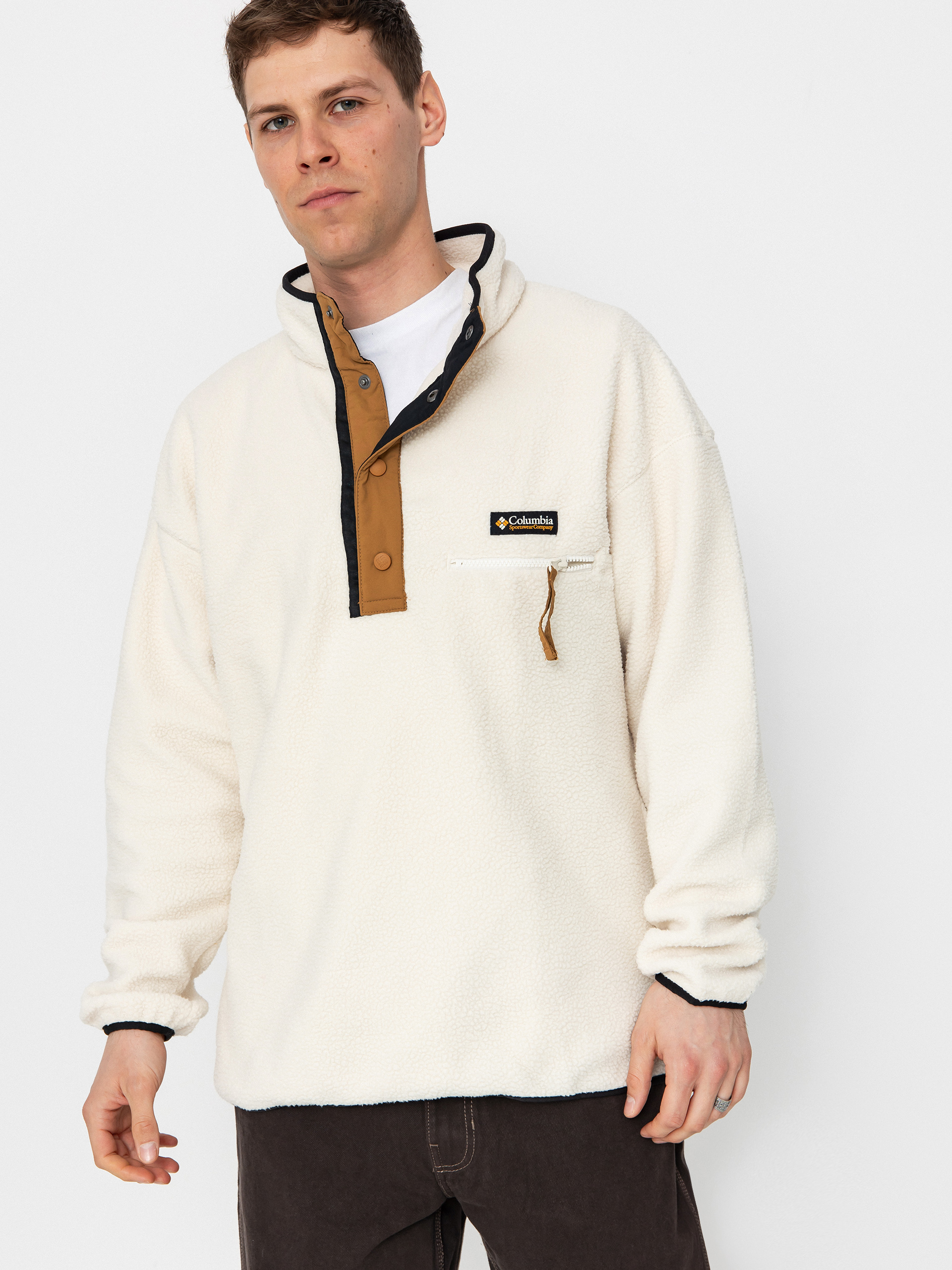 Columbia Helvetia II Half Snap Fleece  (chalk)