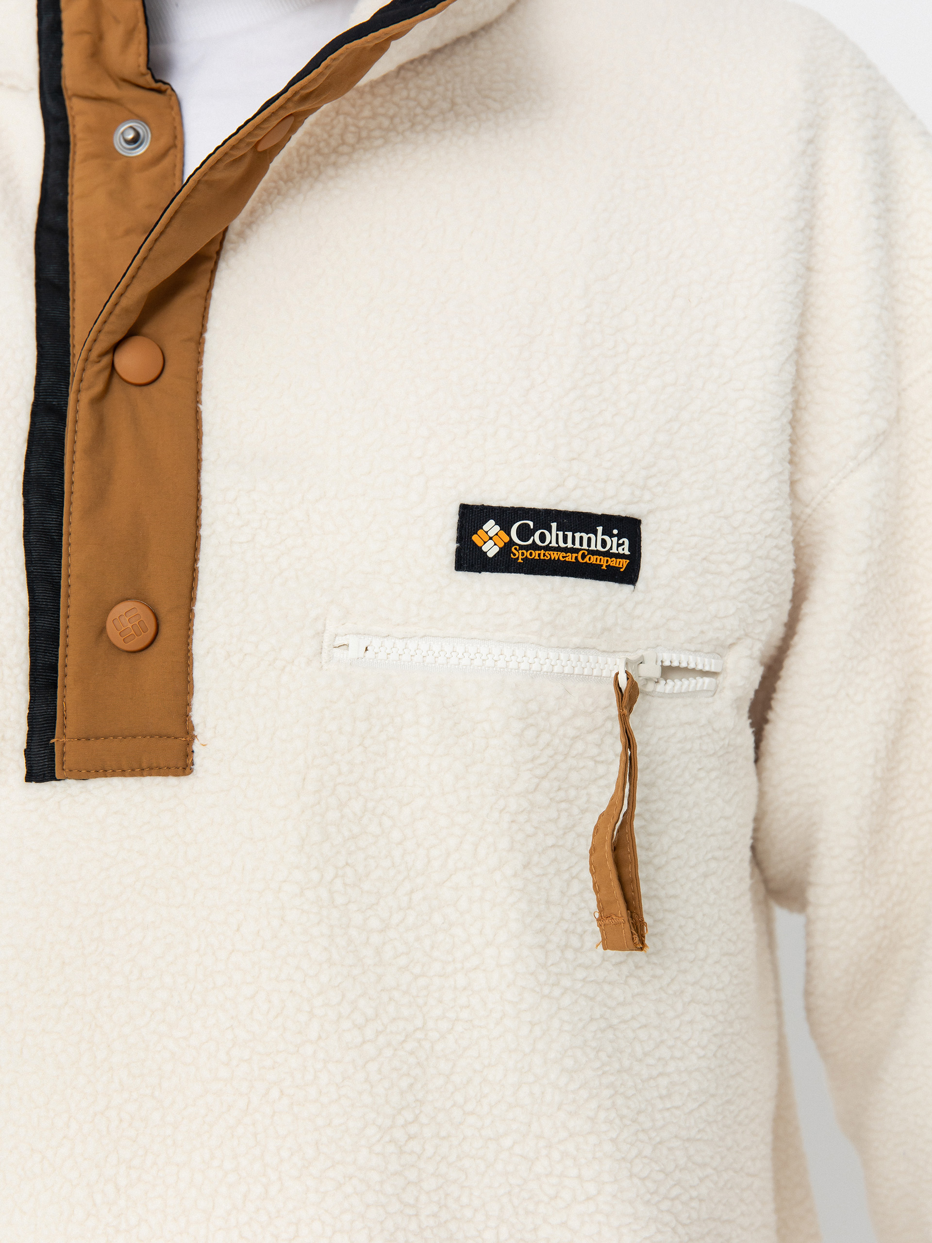 Mens Columbia Helvetia II Half Snap Fleece  (chalk)