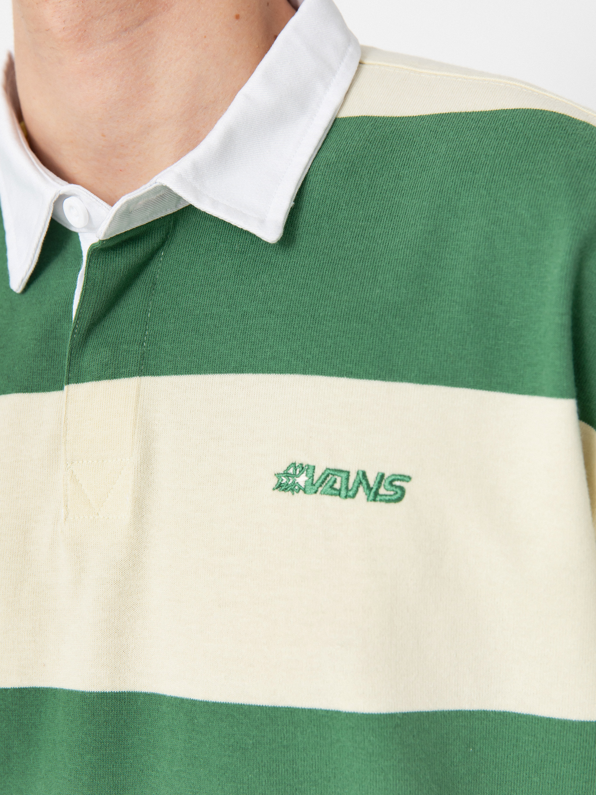 Vans Ward Stripe Rugby Knit Longsleeve (fairway/lemon icing)