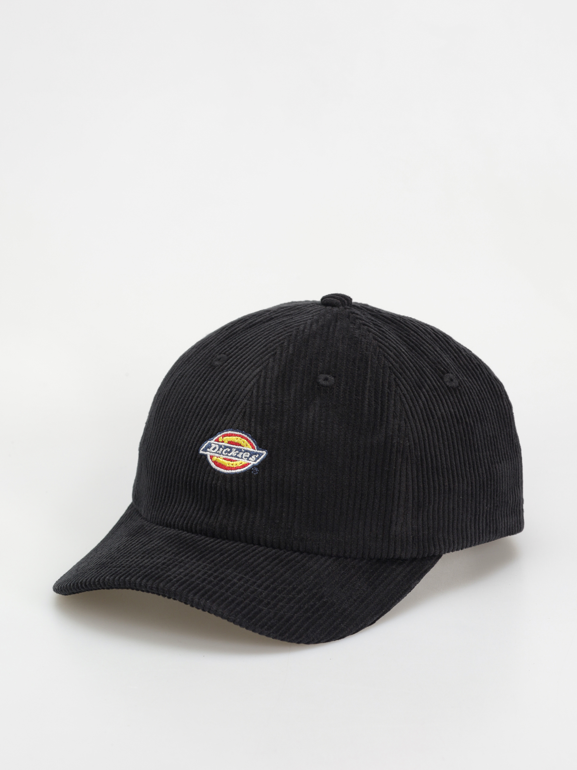 Knickerbocker Script Corduroy Cap in Black main image 1