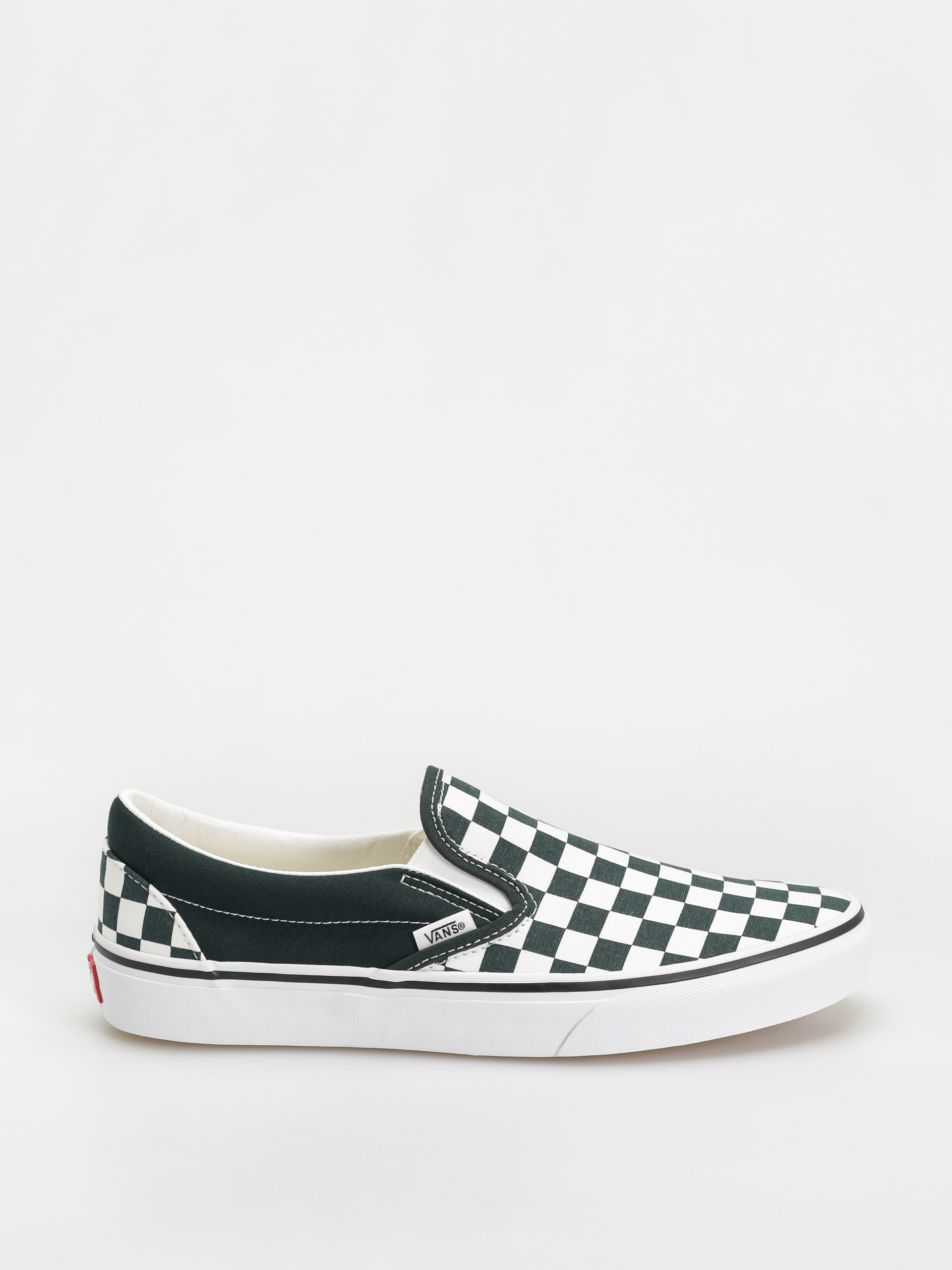 Vans Classic Slip On Shoes green (color theory checkerboard scarab)