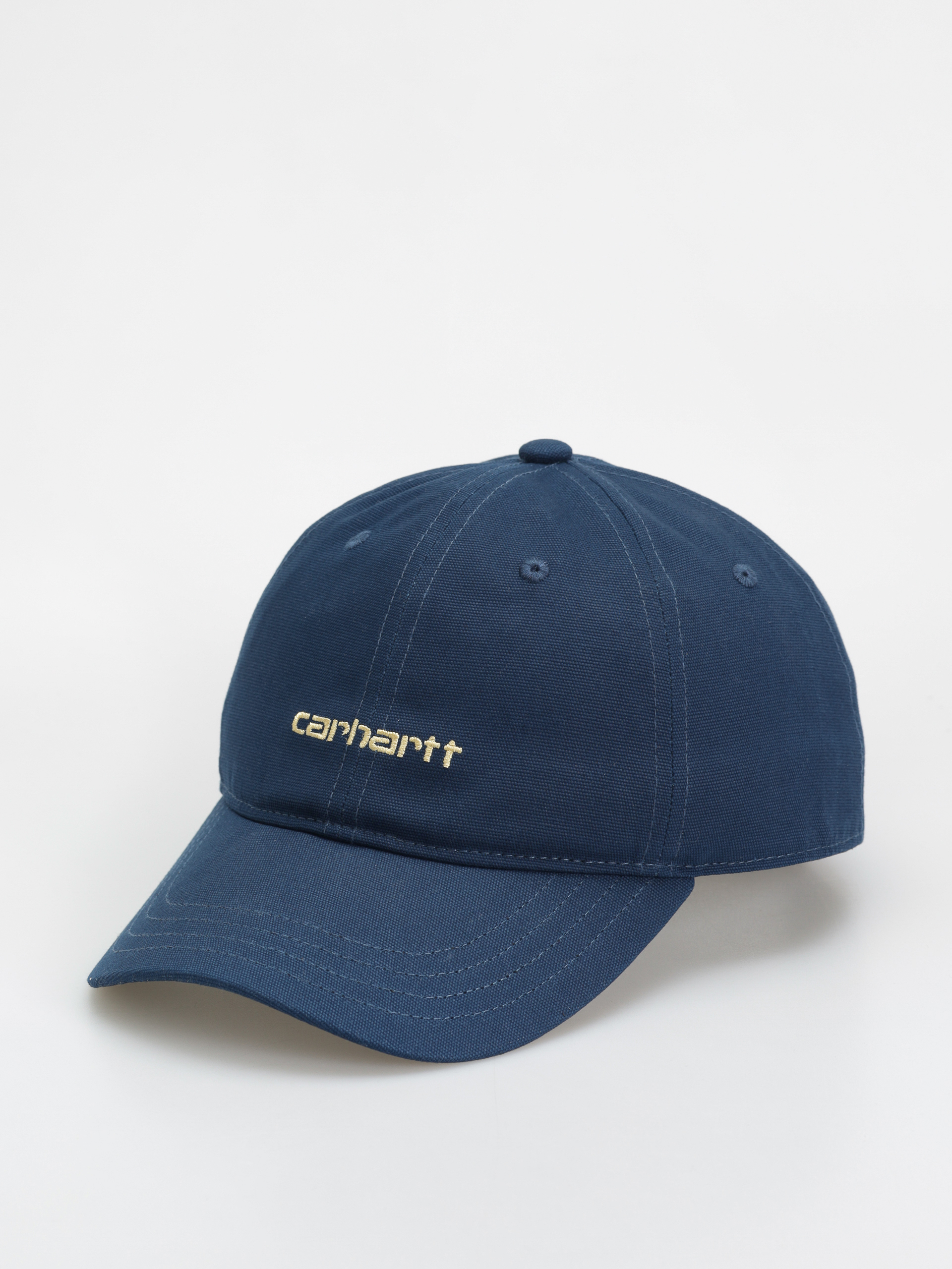 Carhartt WIP Canvas Script Cap (ink/air yellow)