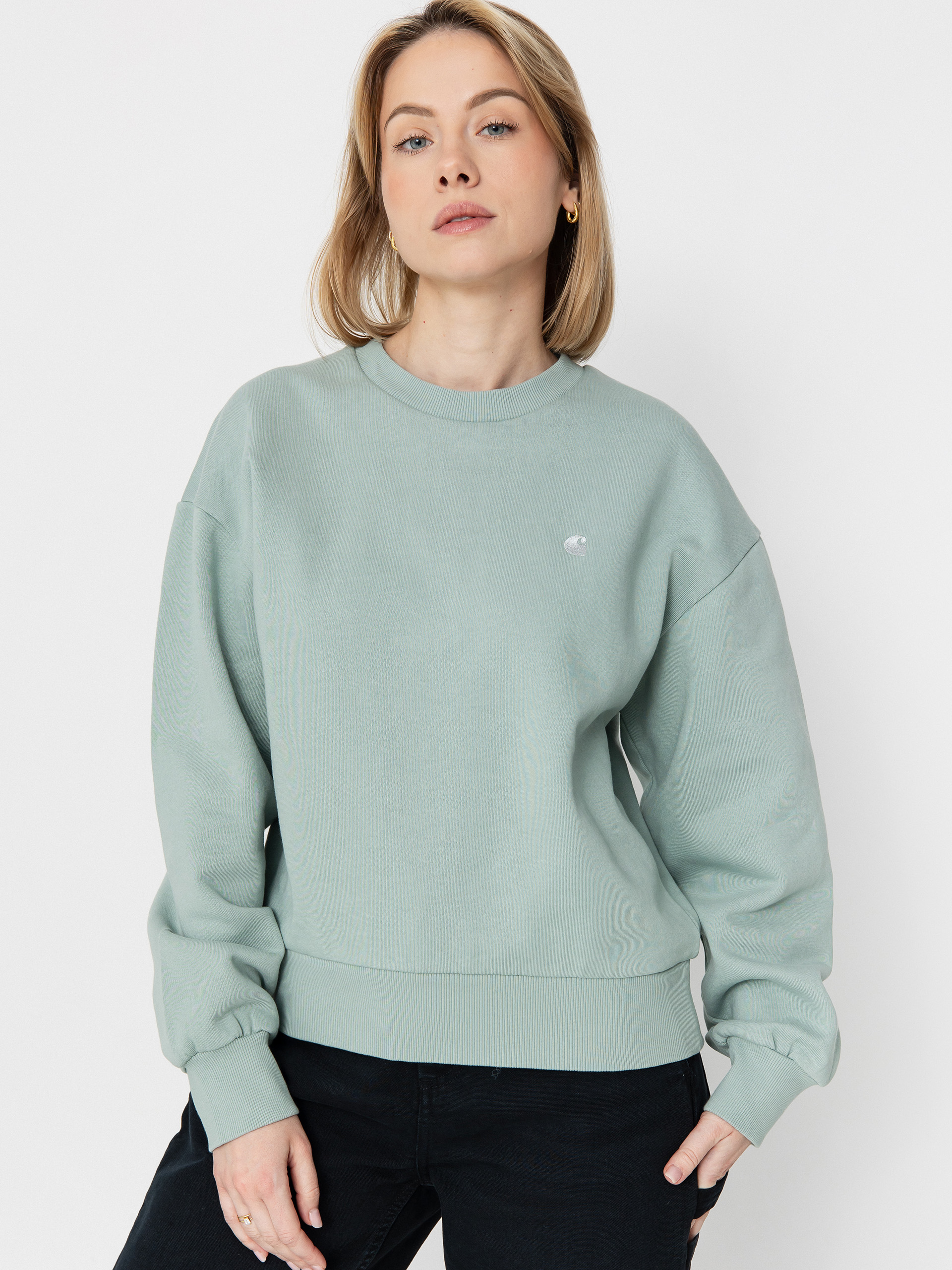 Carhartt WIP Casey Wmn Sweatshirt (frosted green/silver)