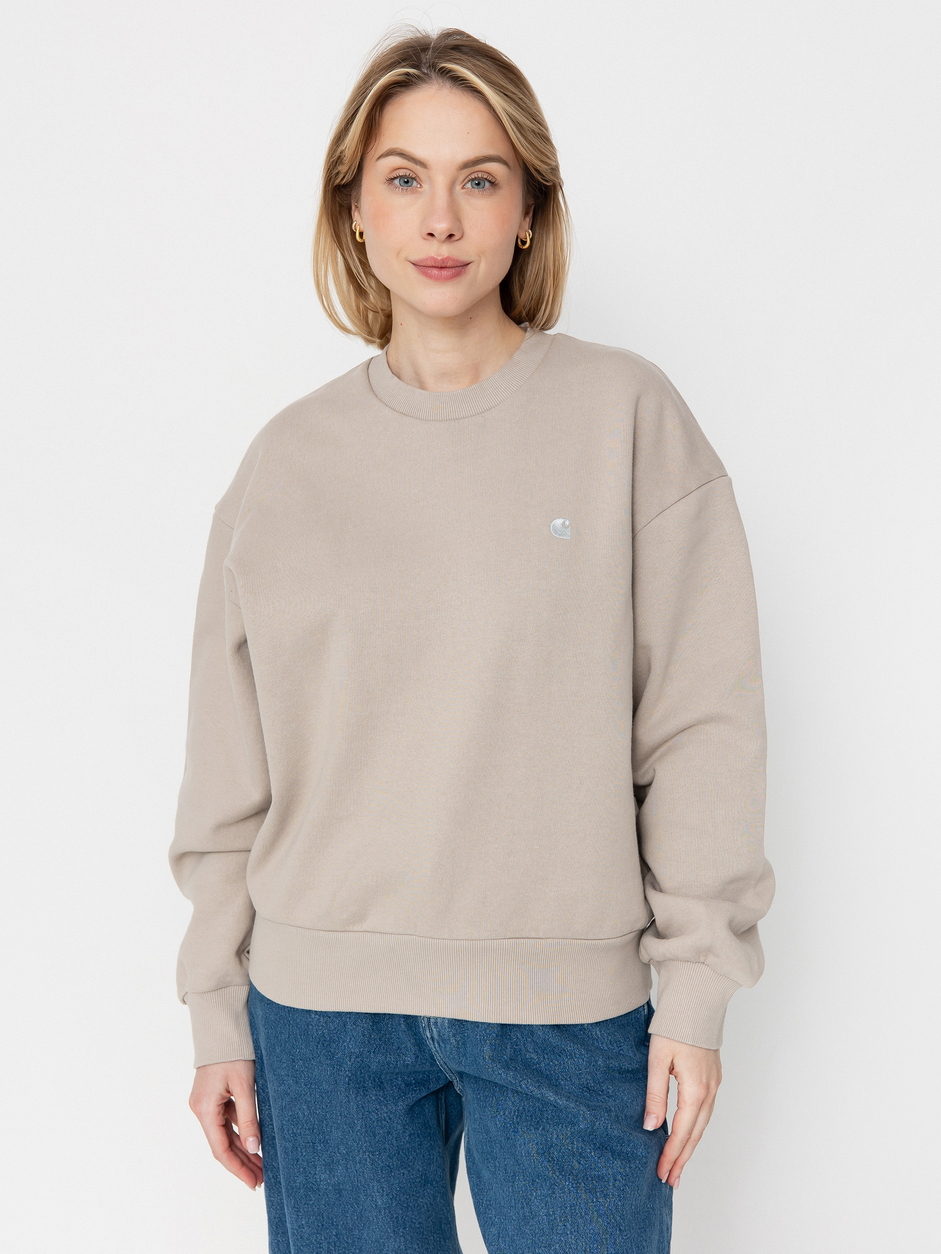 Casey  polar light Carhartt WIP Casey Wmn Sweatshirt - beige (dusky beige/silver)