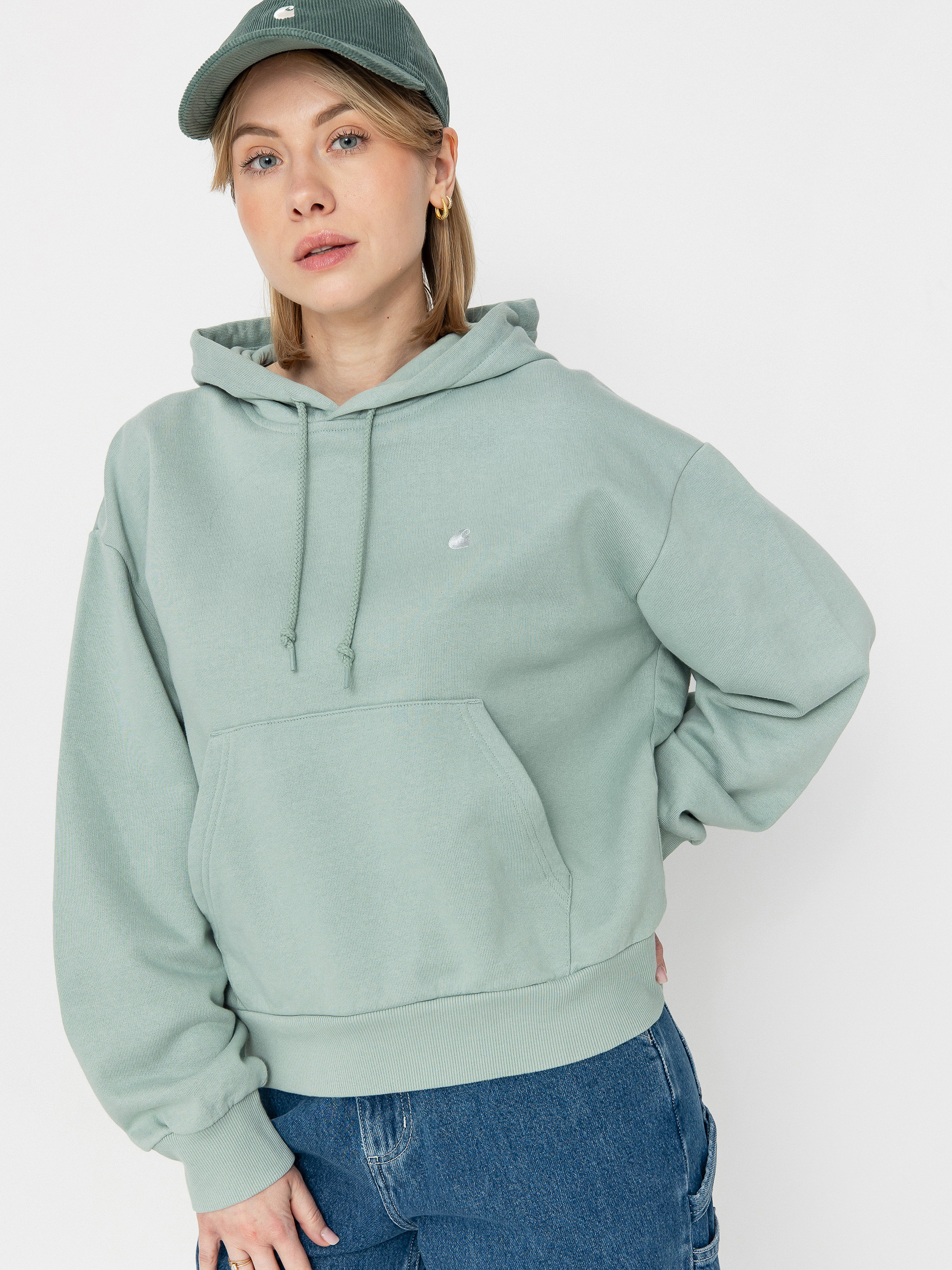 Carhartt WIP Casey HD Wmn Hoodie (frosted green/silver)