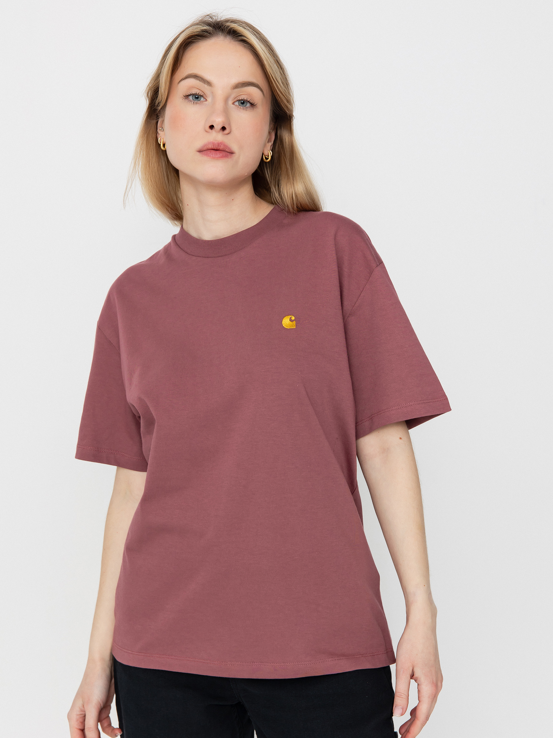 Carhartt WIP Chase Wmn T-Shirt (dusky pink/gold)