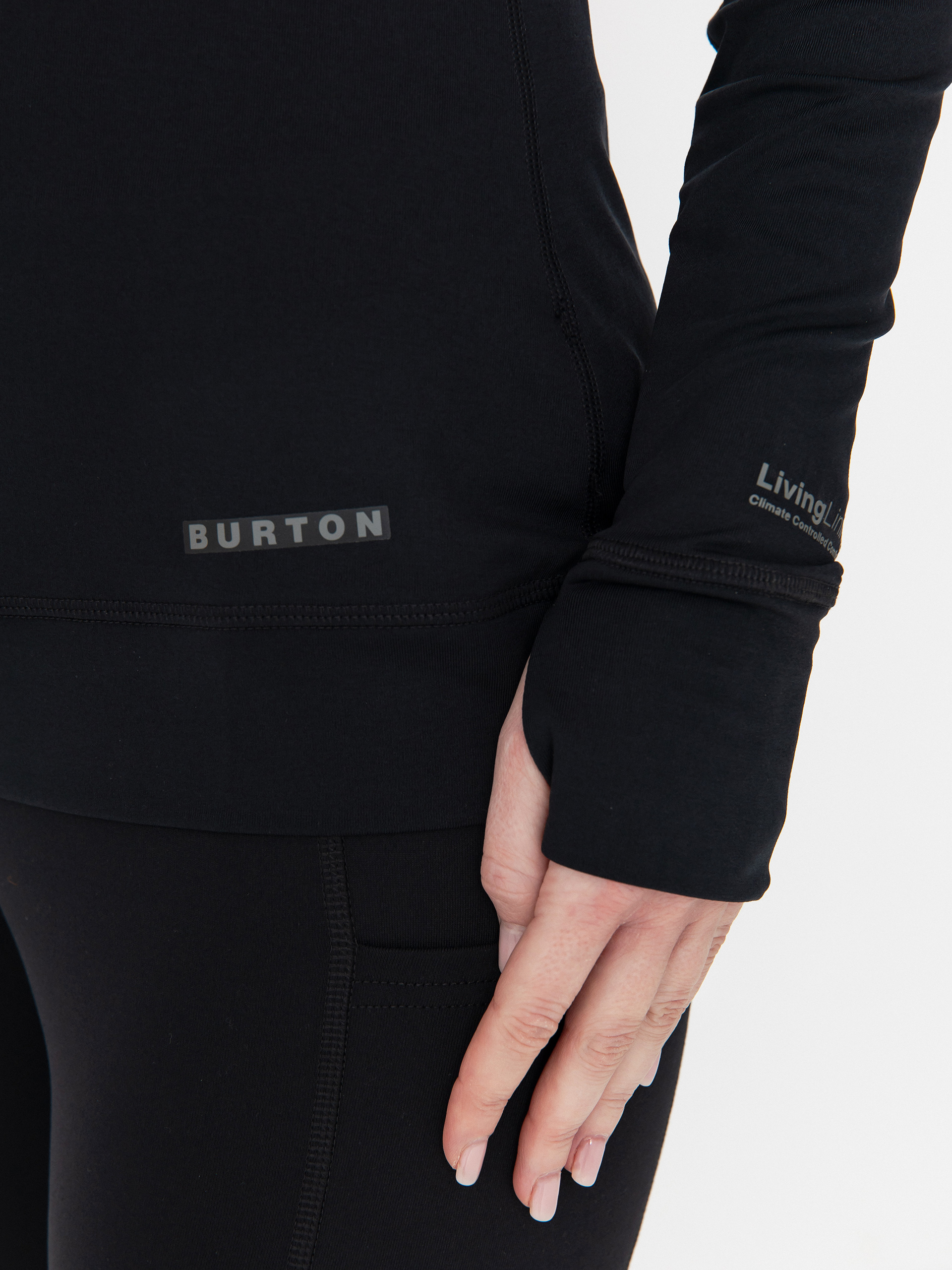 Damen Burton Longsleeve Lightweight X Crew (true black)