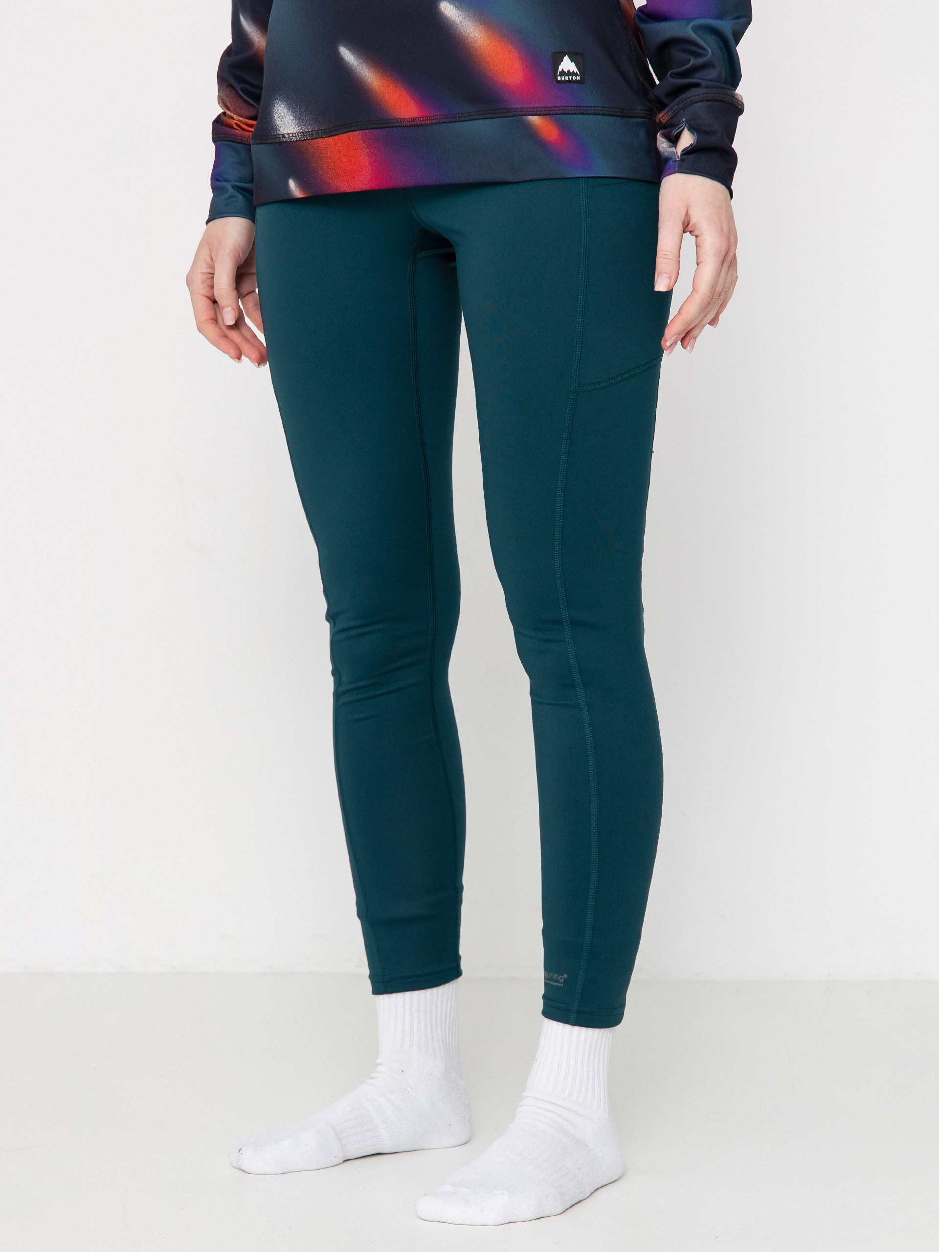 Womens Burton Midweight X Active leggings (deep emerald)