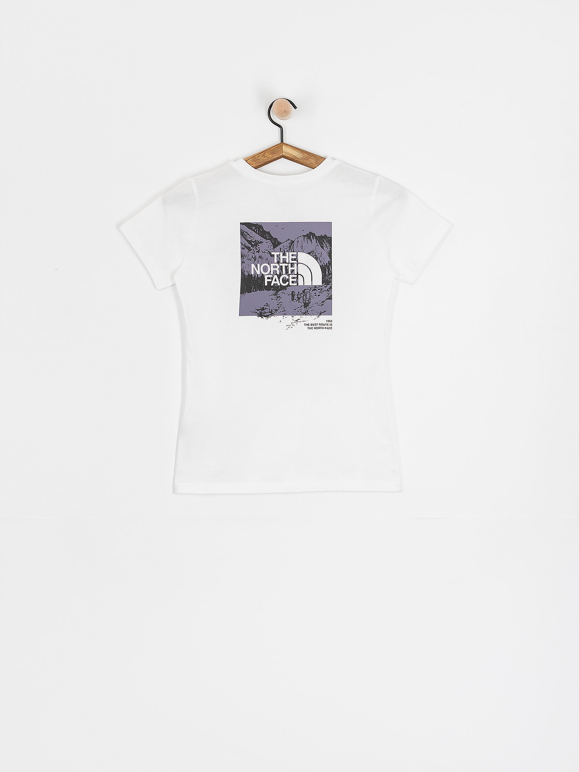 【THE NOTRH FACE】 M'S EVERGREEN S/S R/TEE‐WHITE the-north-face-m-s-s-mountain-