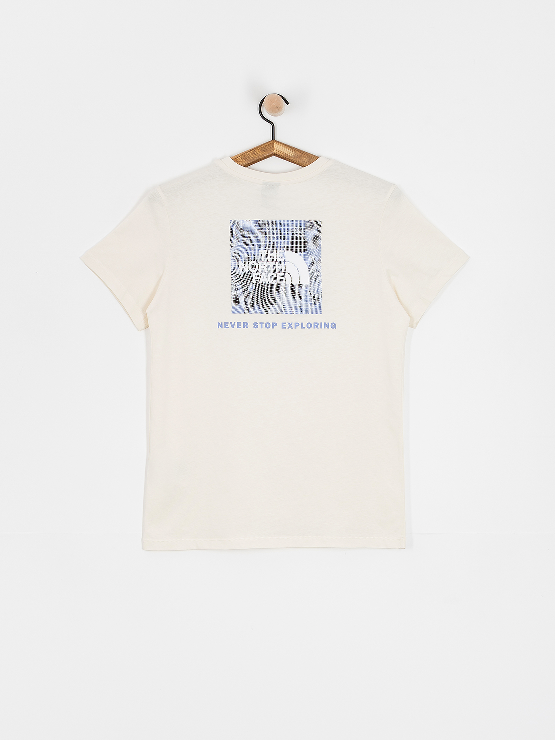 The North Face Box Nse Tailgrid Infill Relaxed Wmn T-Shirt (white dune/virtual blue)