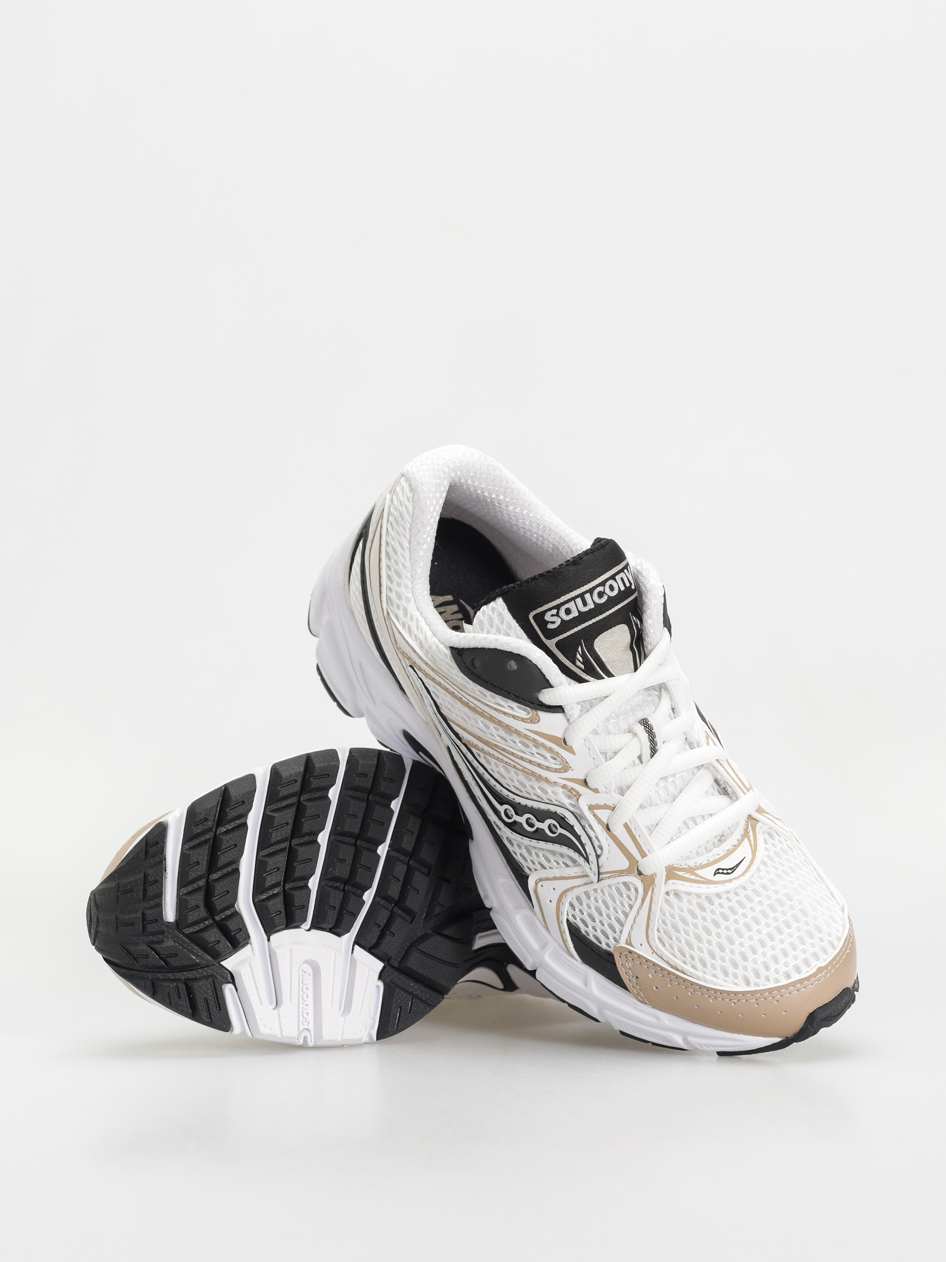 Saucony Ride Millennium Shoes (wht/gold/black)