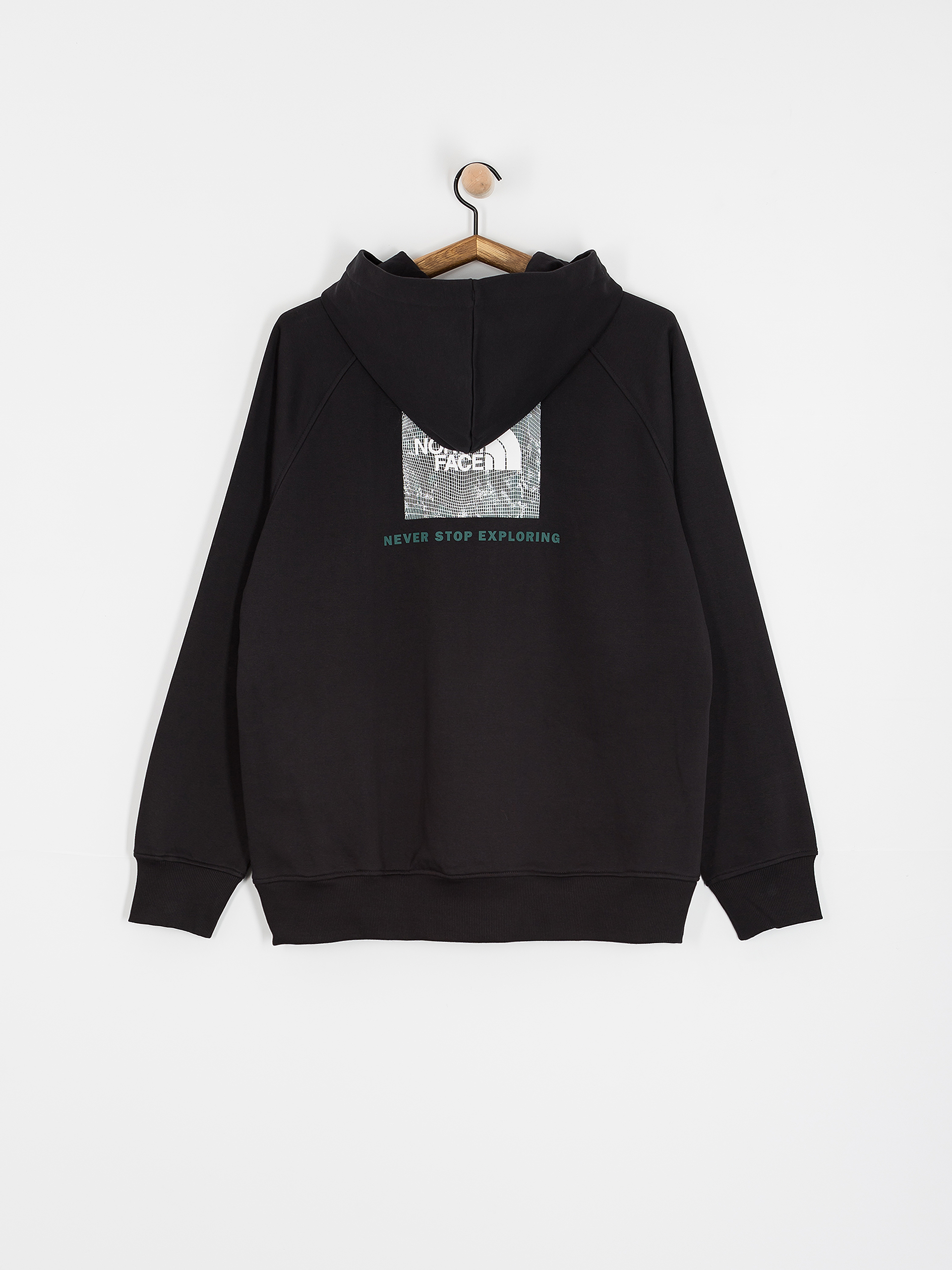 The North Face Raglan Box Nse Tailgrid Infill HD Hoodie (tnf black/deep nori tra)