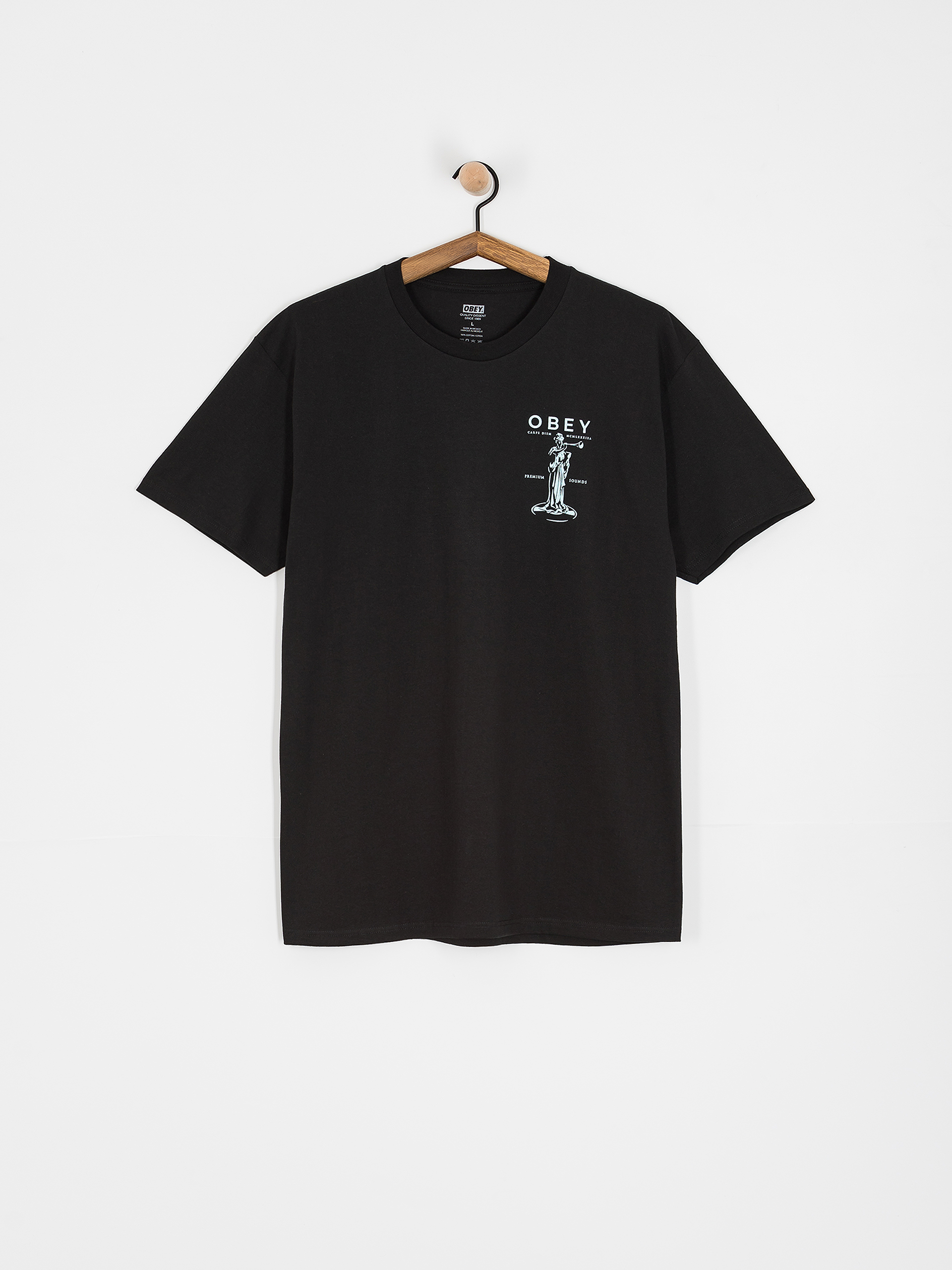 Tシャツ・カットソー OBEY SS25 T-SHIRT CON LOGO (131080365 BLACK) Obey Vision Of Obey Black T-Shirt | Zumiez