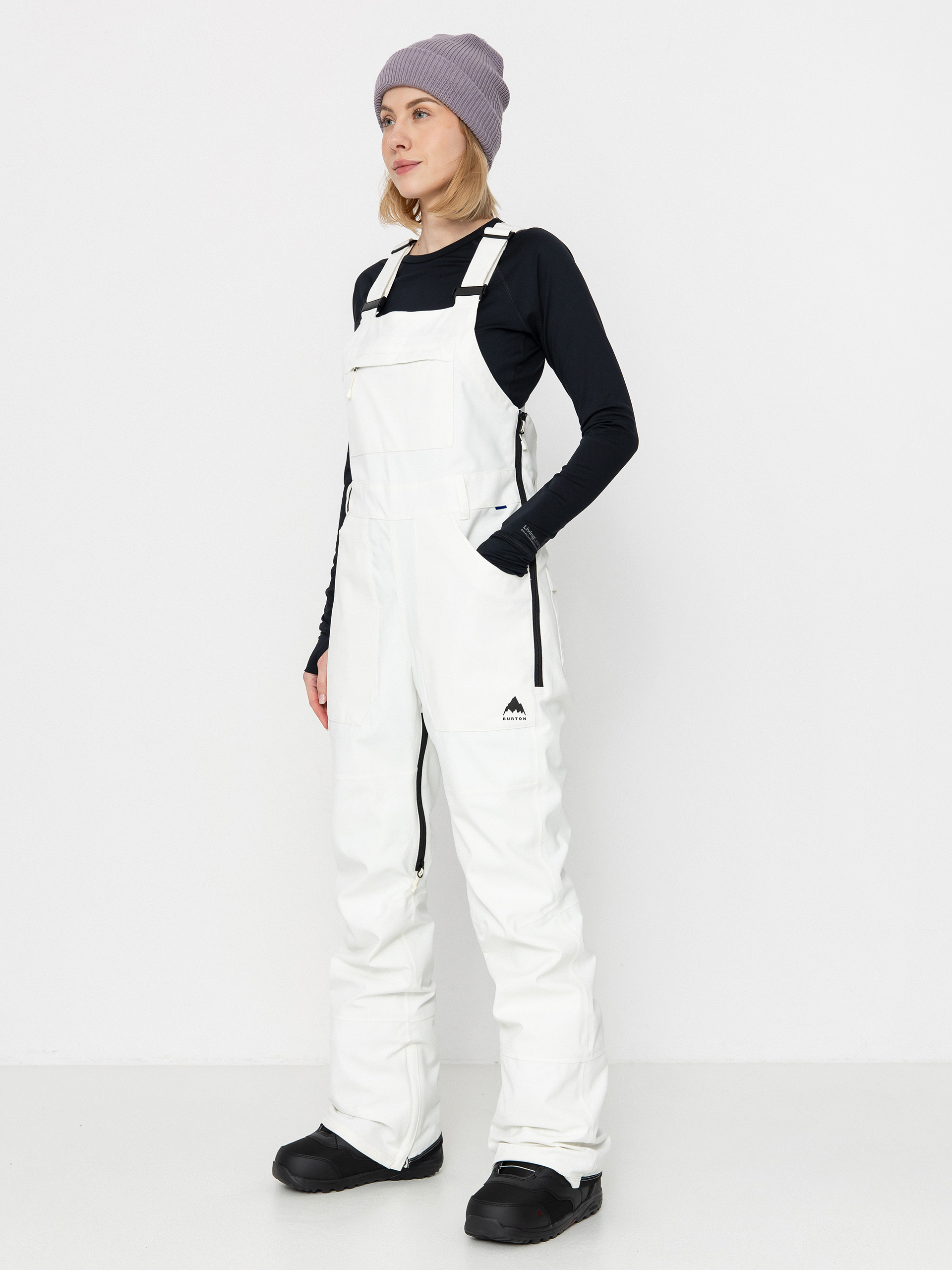 Burton Snowboard pants Avalon Stretch Bib Wmn white (stout white)