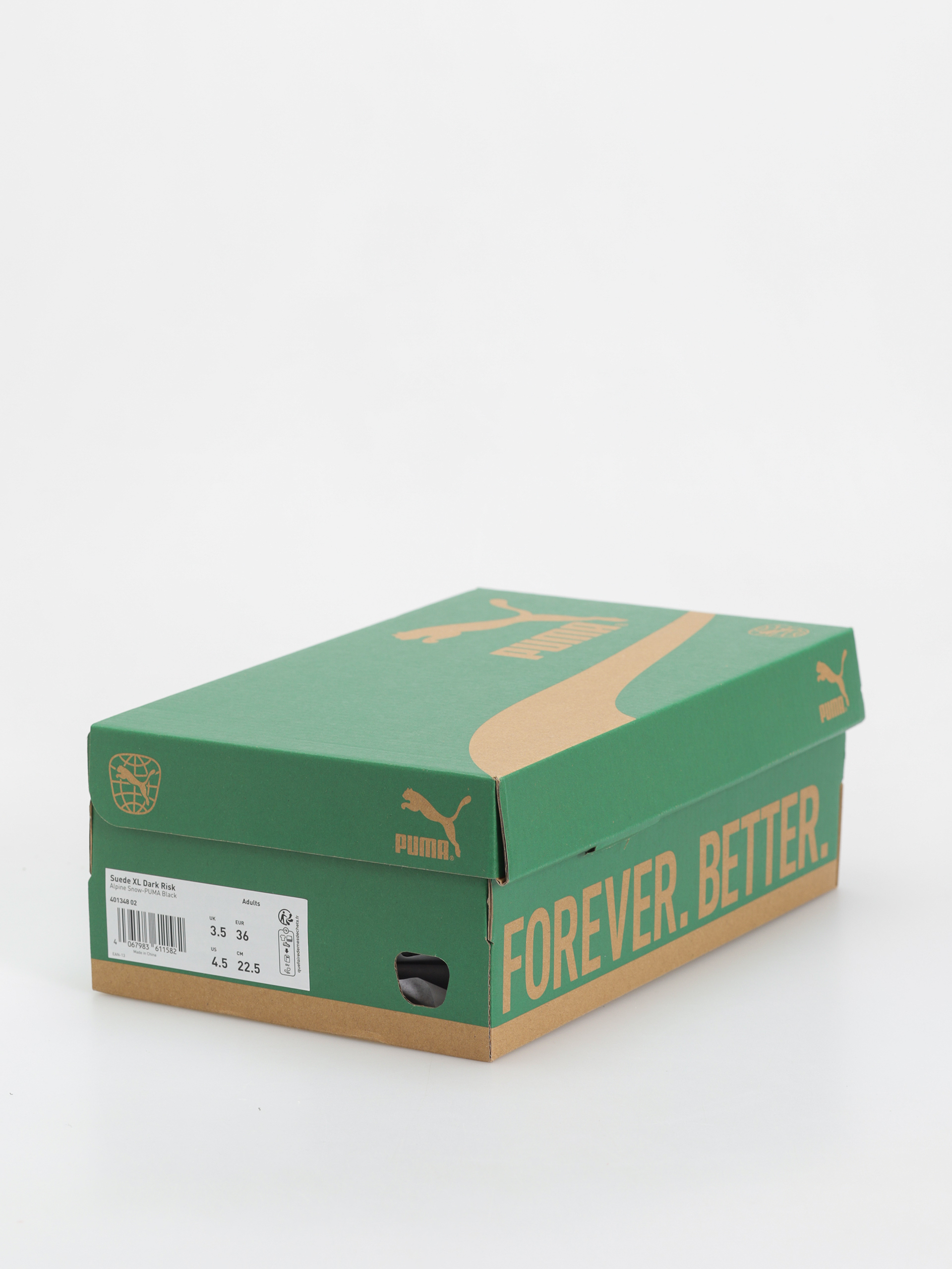 Puma Suede XL Dark Risk Shoes (alpine snow puma black)