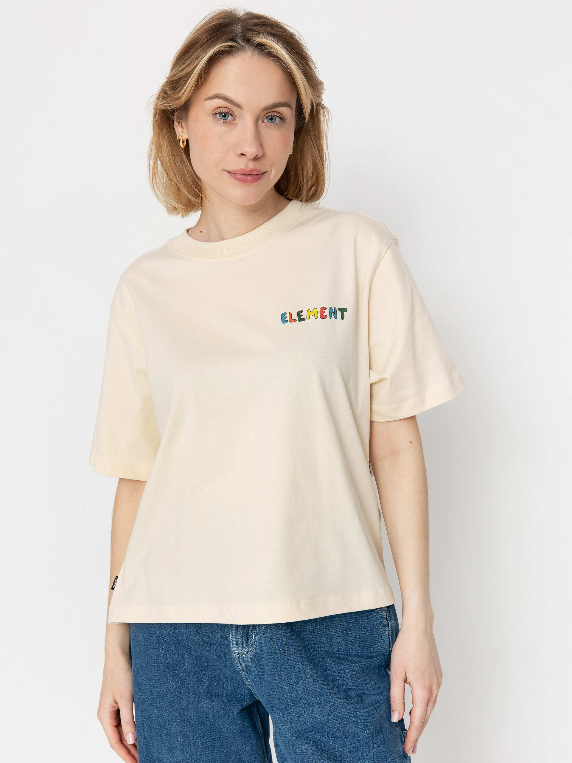 Element Sniffing The Flowers Wmn T-Shirt (parchment)